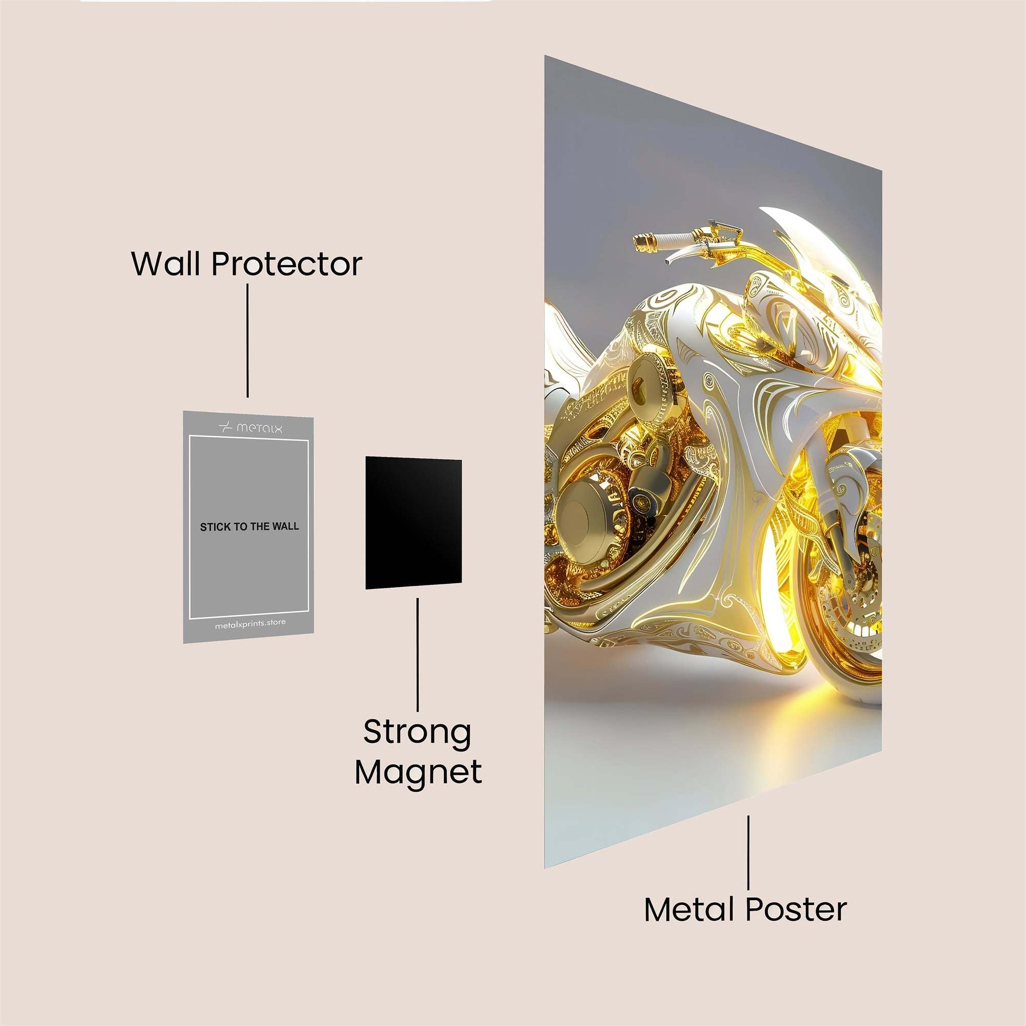 Golden Majesty Safe Wall Magnetic / M