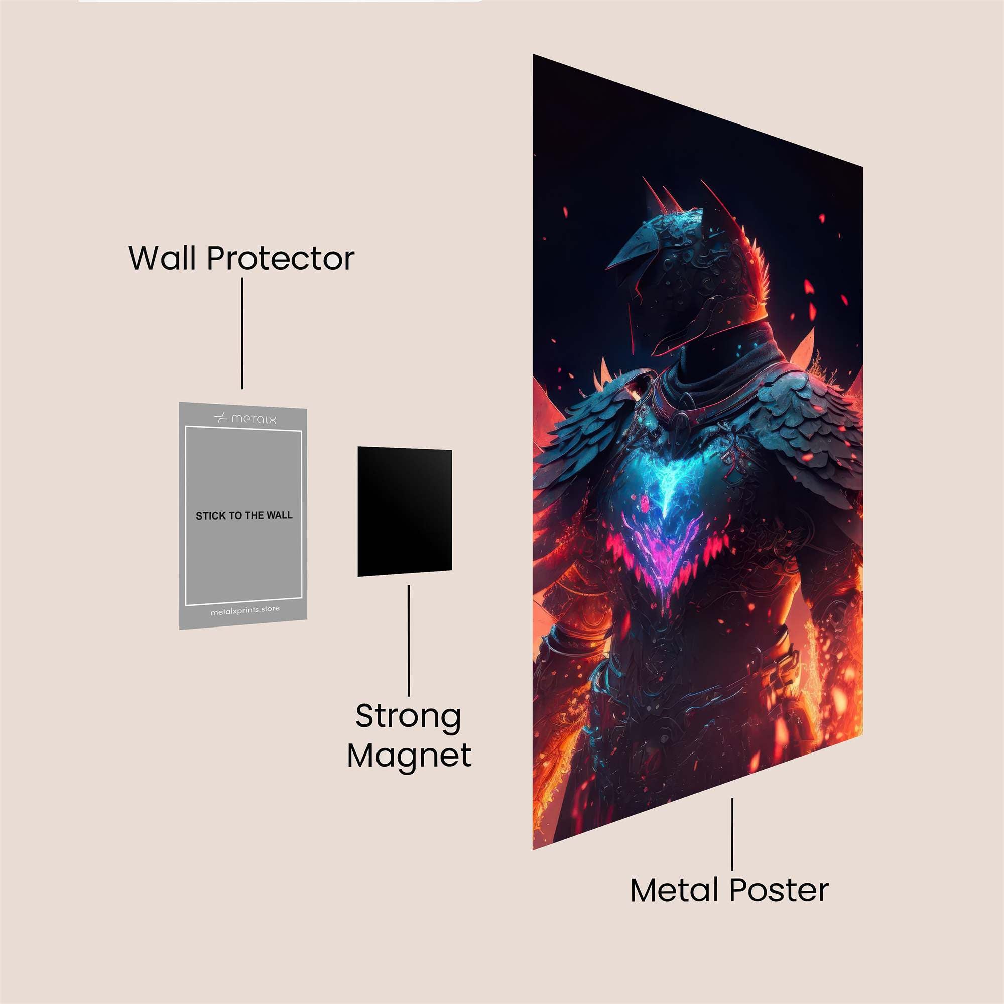 Angel Blaze Safe Wall Magnetic / M