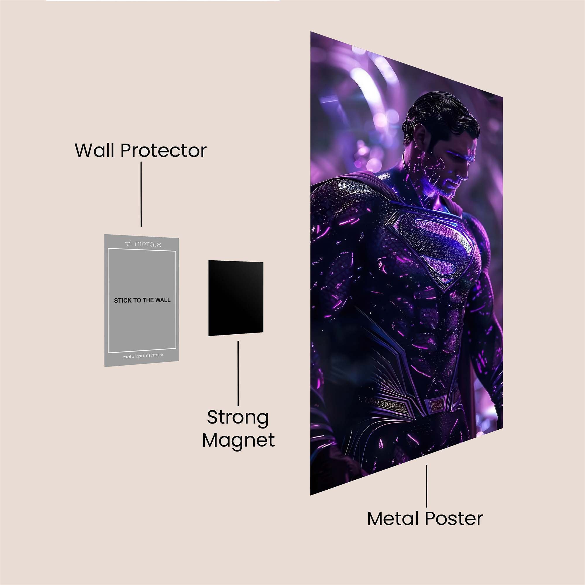 Superman Cosmic Safe Wall Magnetic / M