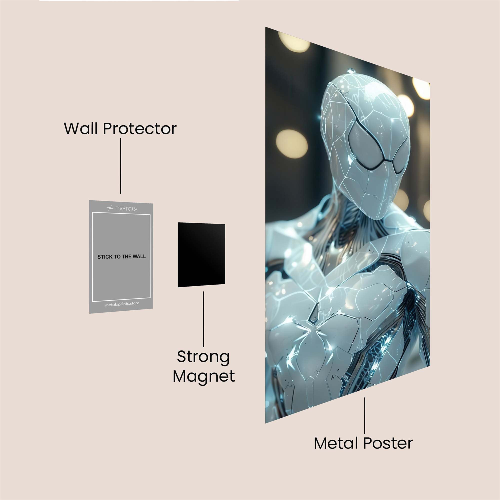Spider Elegant Safe Wall Magnetic / M
