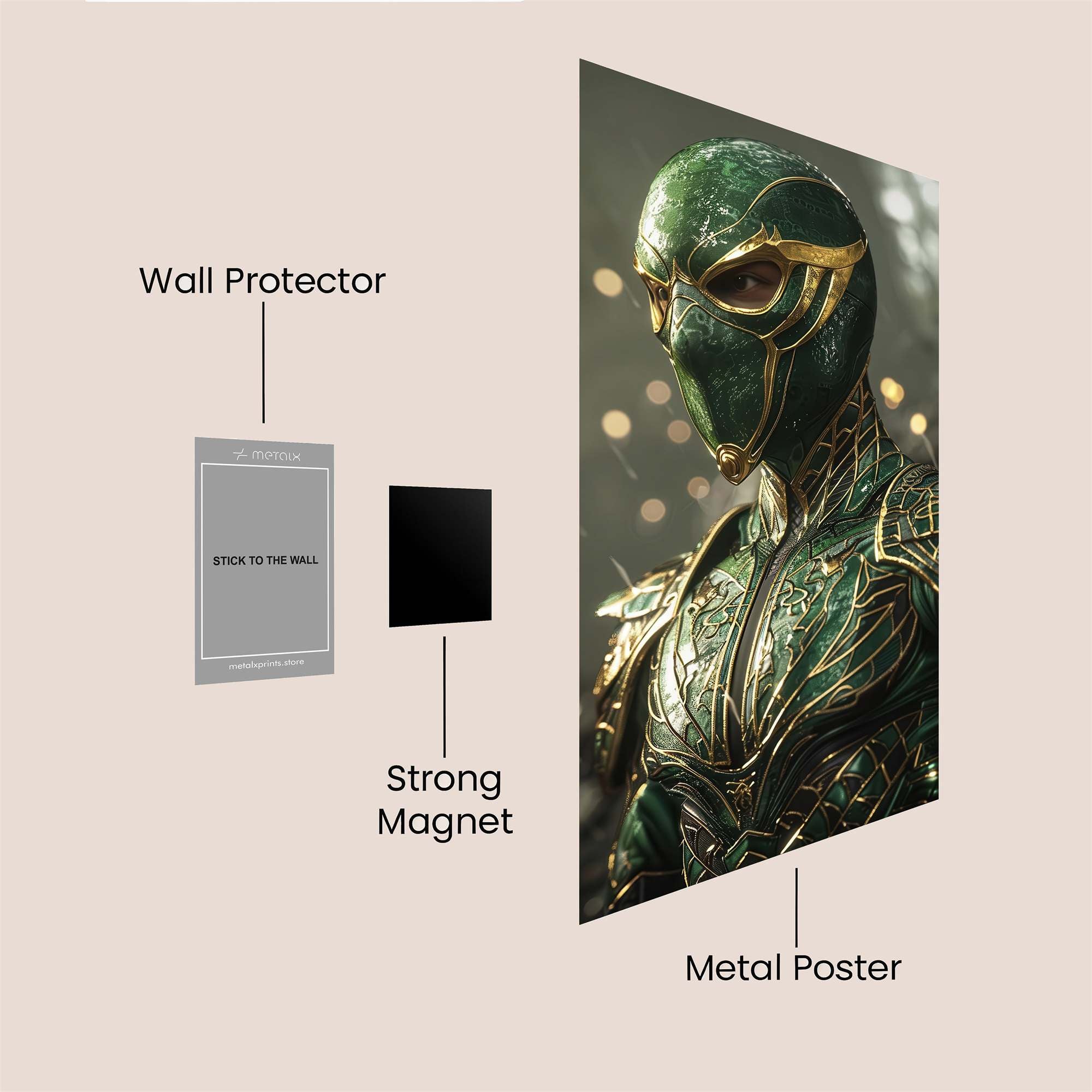 Green Guardian Safe Wall Magnetic / M