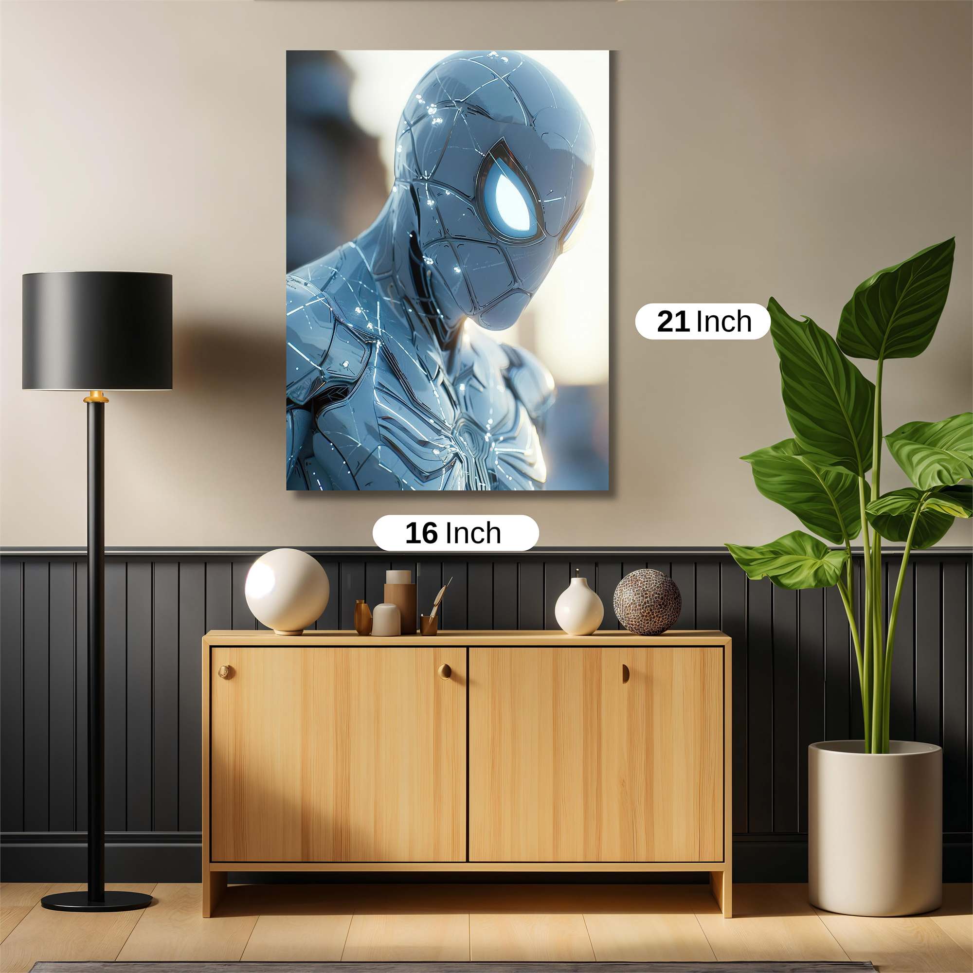 Spider Illuminated Safe Wall Magnetic / M