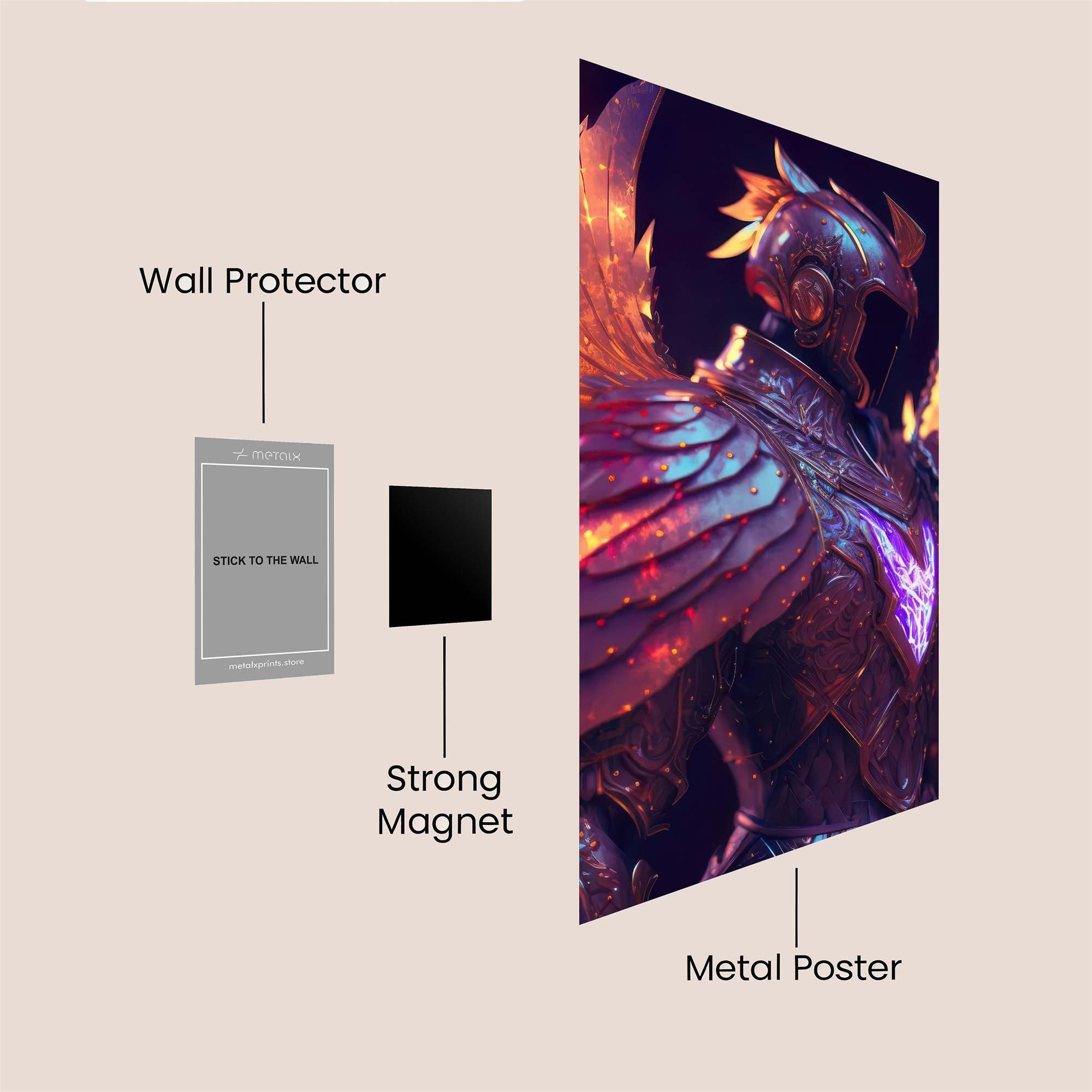 Angel Radiant Safe Wall Magnetic / M