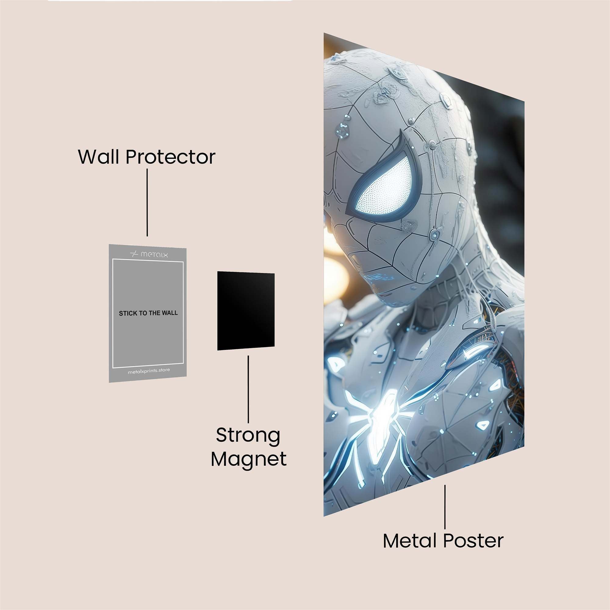 Spider Intensity Safe Wall Magnetic / M