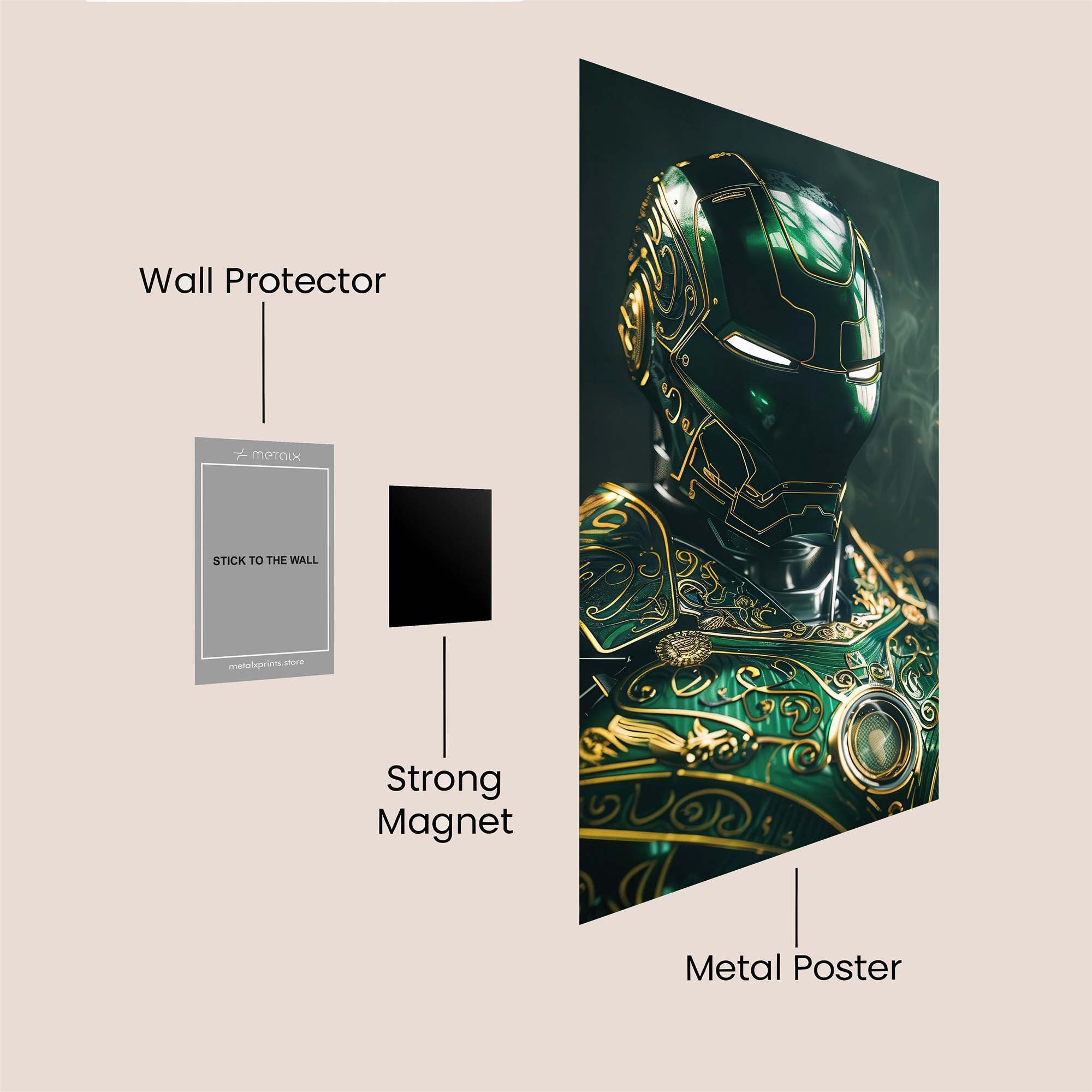 Iron Elegance Safe Wall Magnetic / M