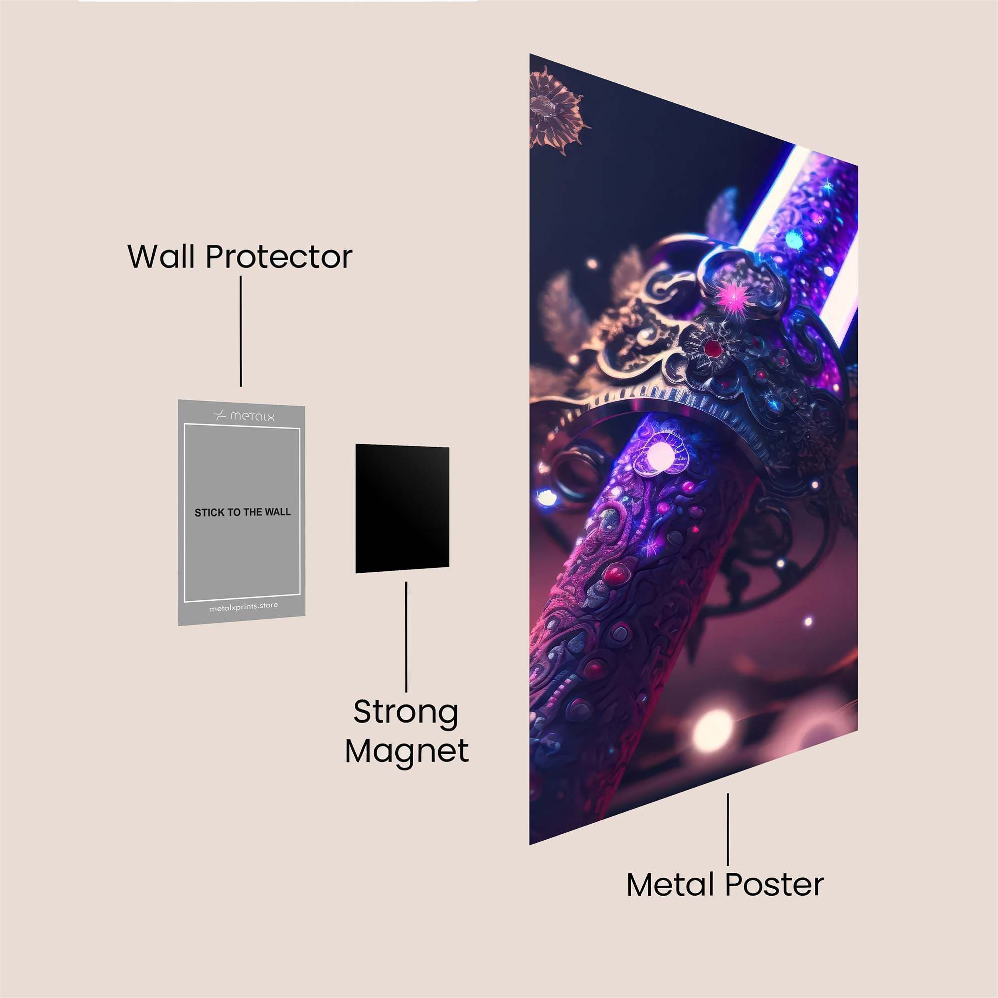 Mystic Glow Safe Wall Magnetic / M