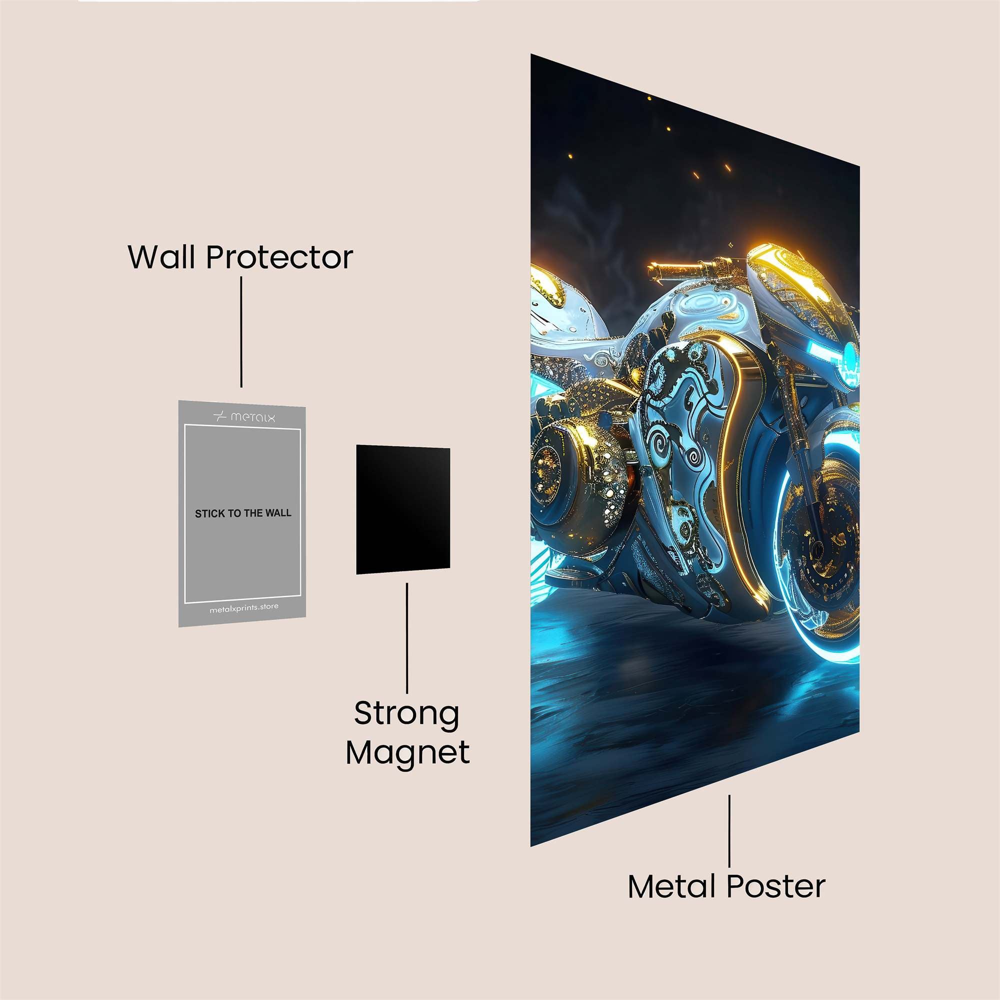 Neon Majesty Safe Wall Magnetic / M