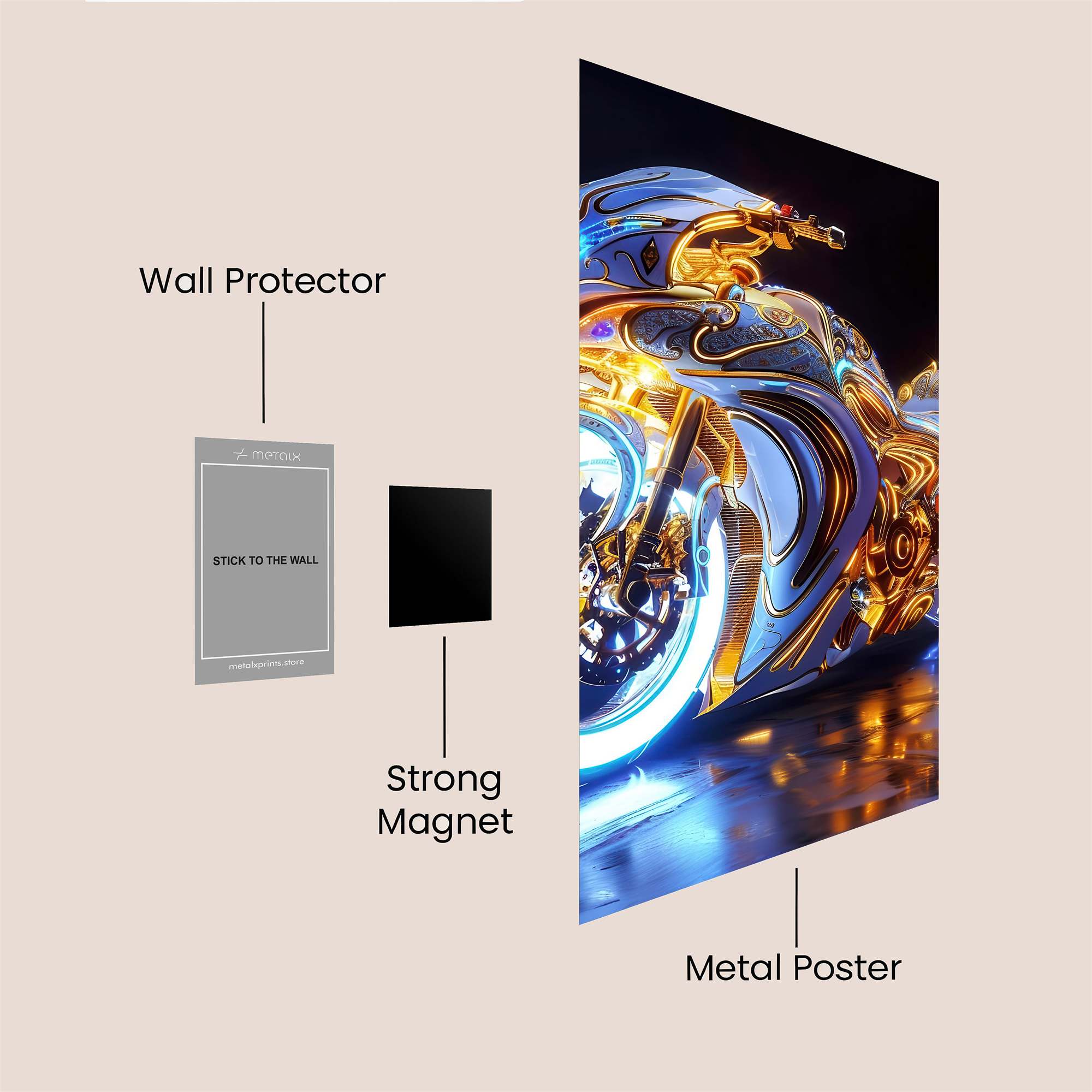 Neon Beast Safe Wall Magnetic / M