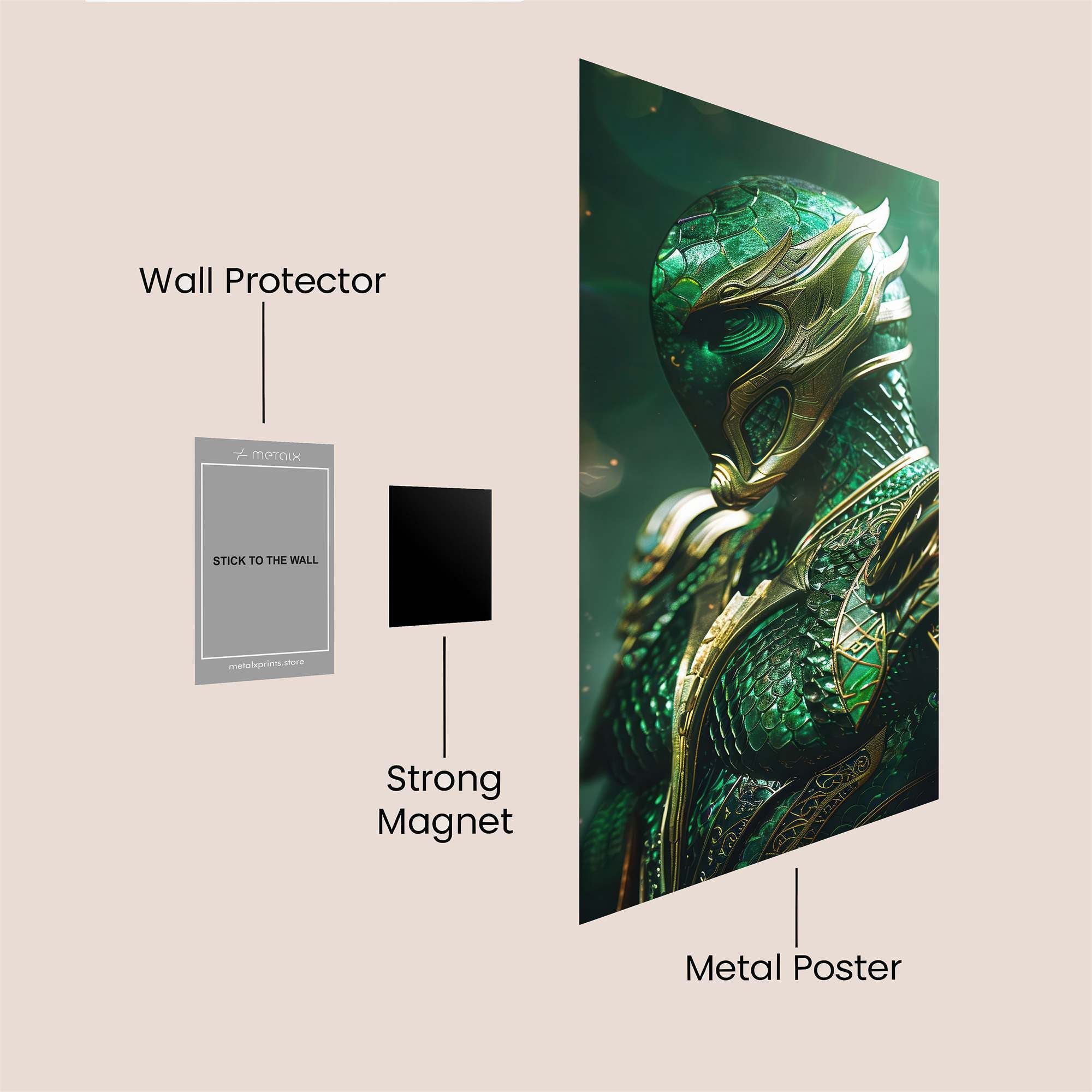 Dragon Majestic Safe Wall Magnetic / M