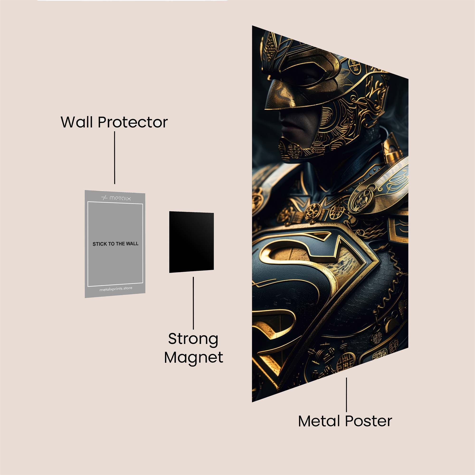Superman Regal Safe Wall Magnetic / M