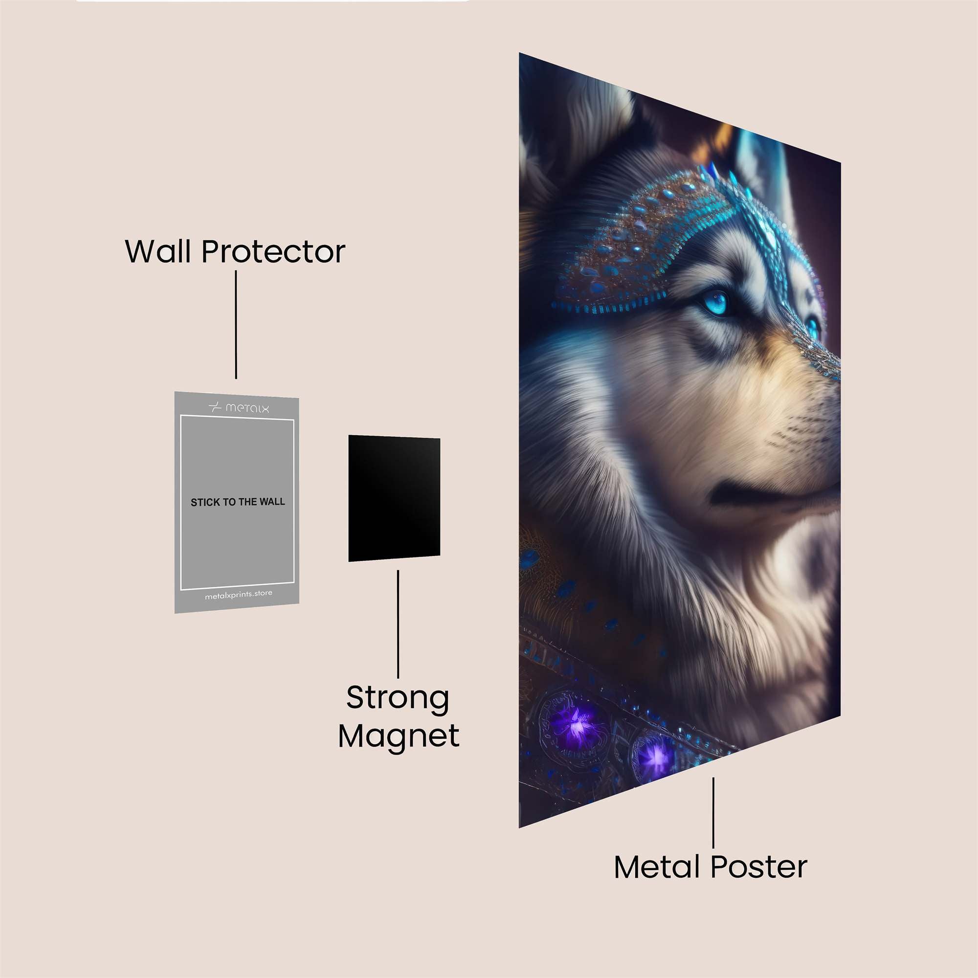 Wolf Enigma Safe Wall Magnetic / M