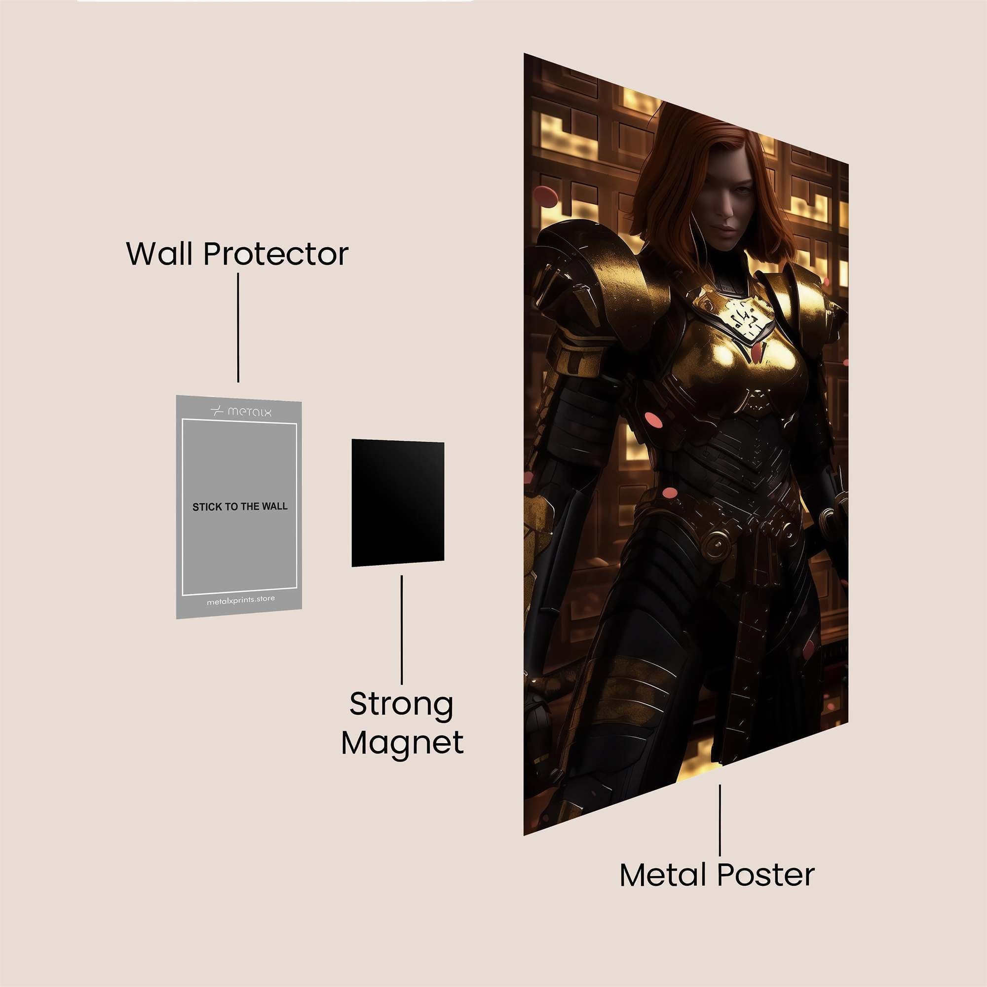 Samurai Serenity Safe Wall Magnetic / M