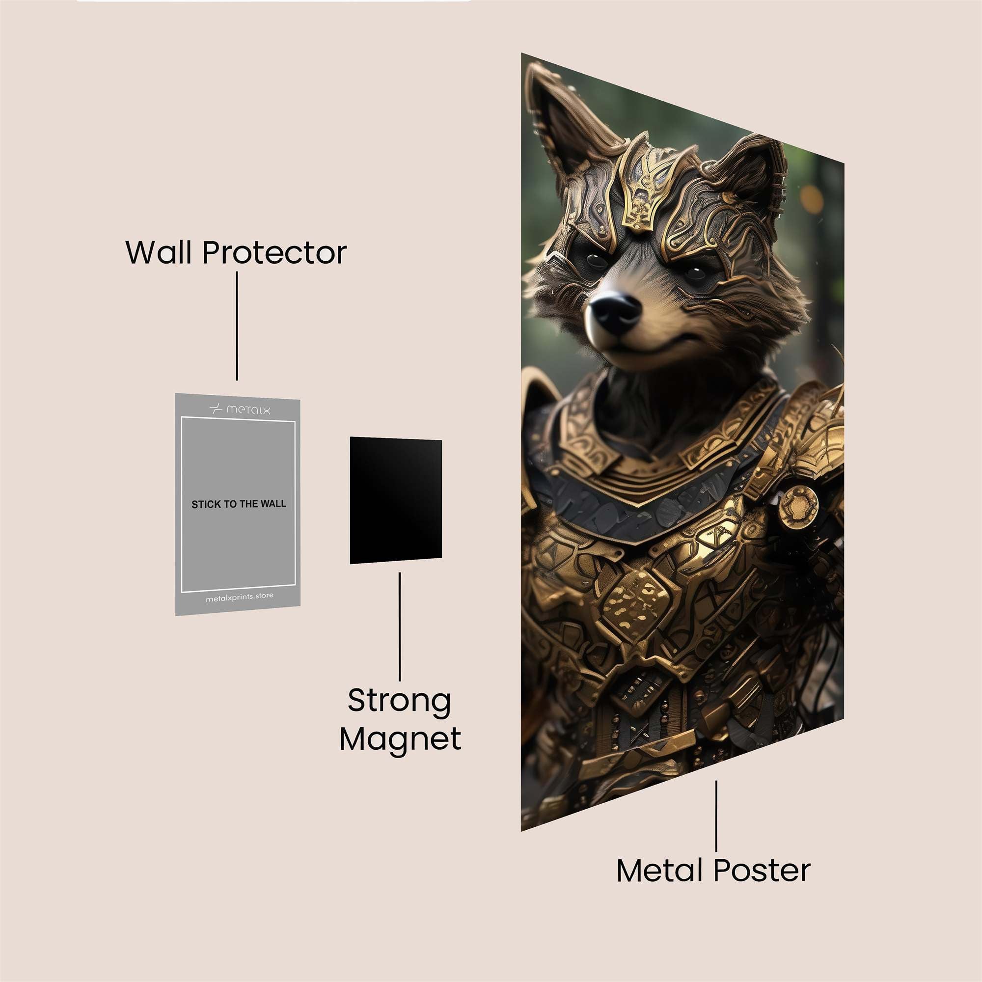 Rocket Regal Safe Wall Magnetic / M