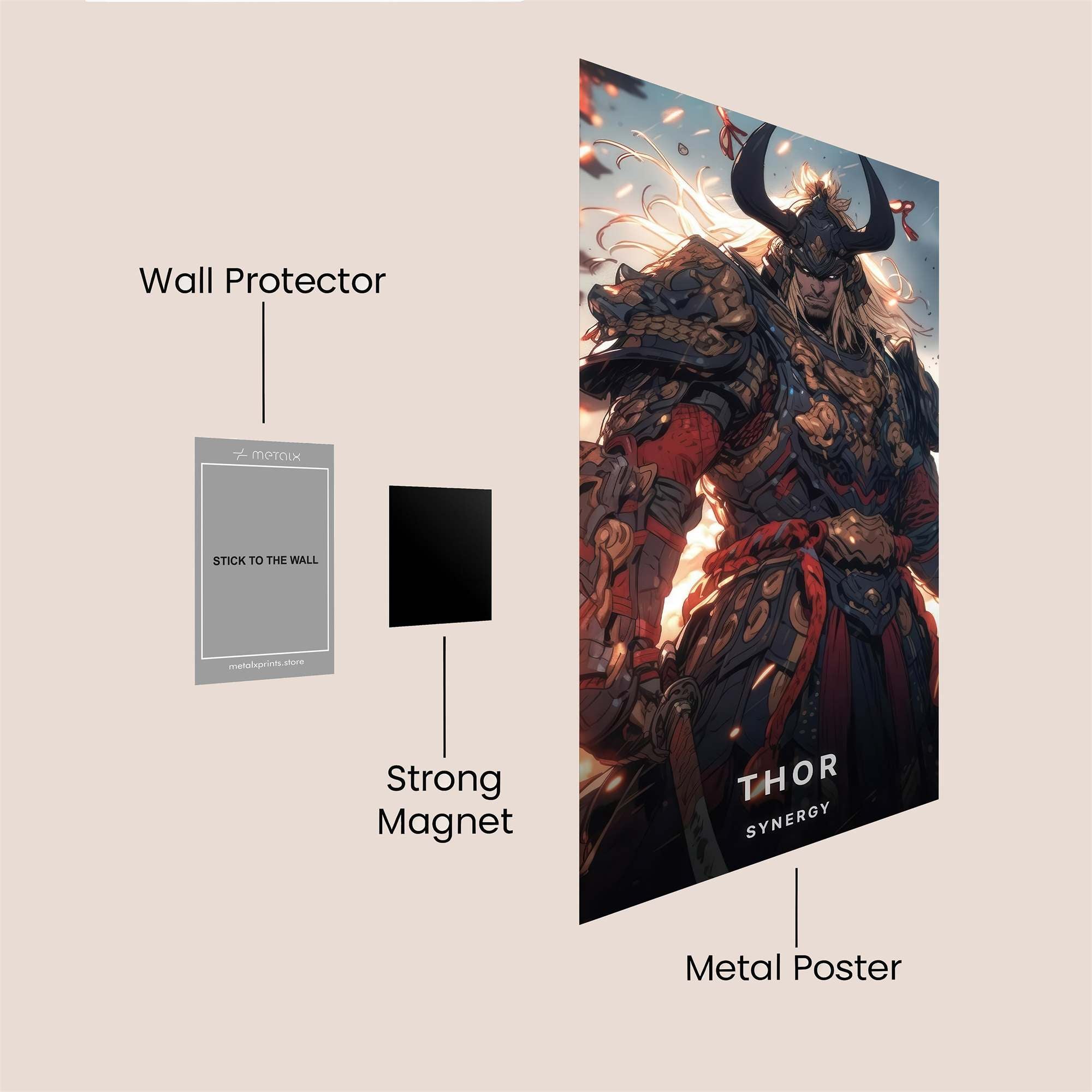 Fiery Steed Safe Wall Magnetic / M