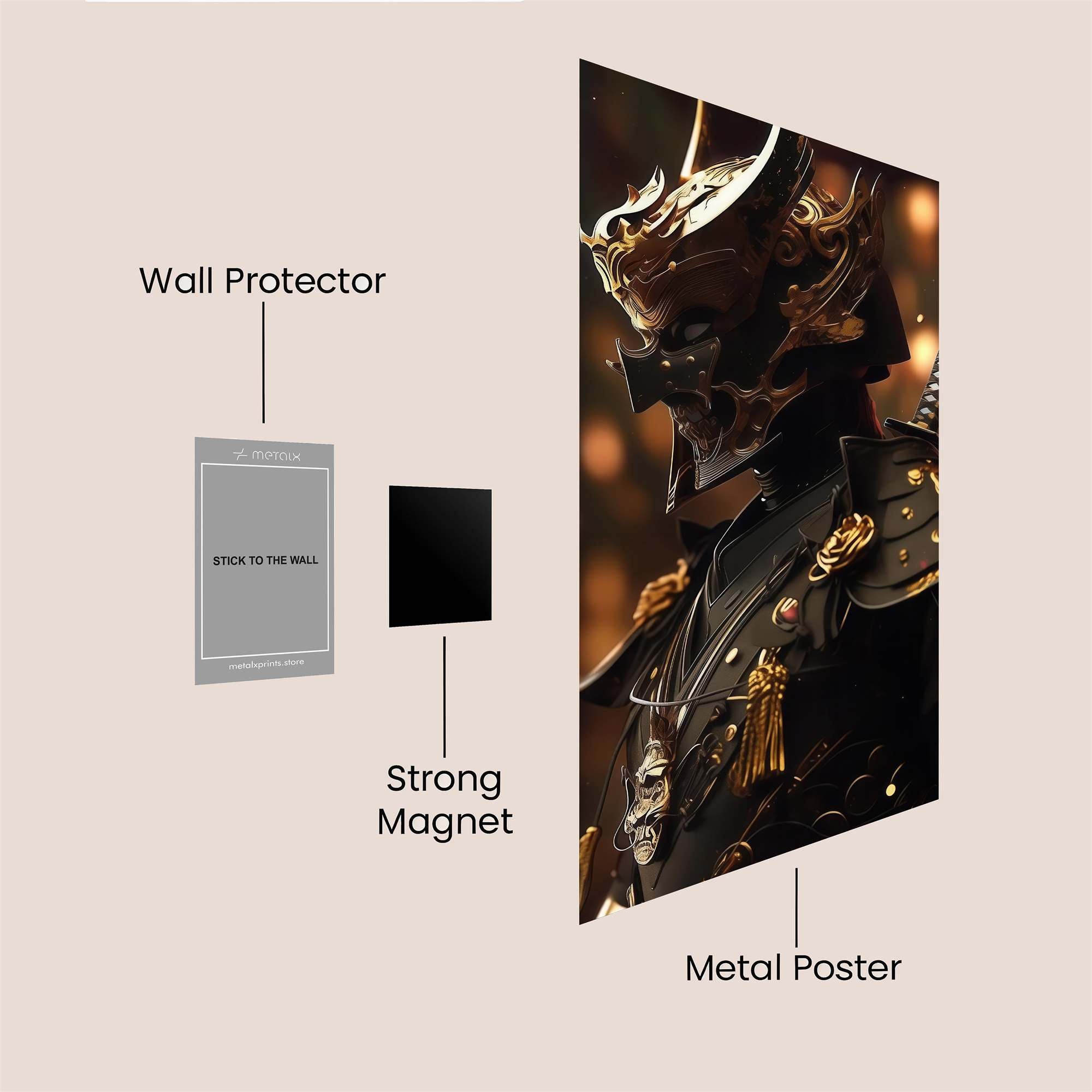 Samurai Elegance Safe Wall Magnetic / M