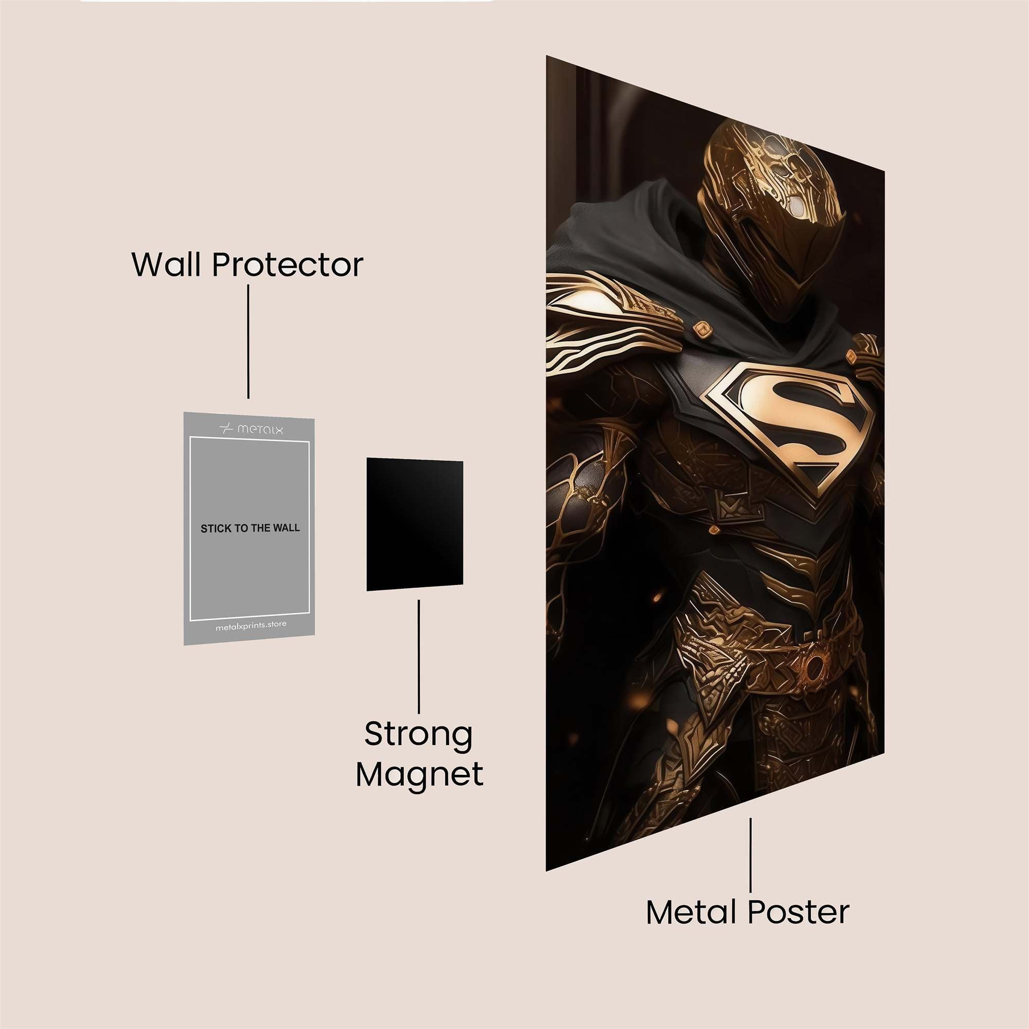 Superman Enigmatic Safe Wall Magnetic / M