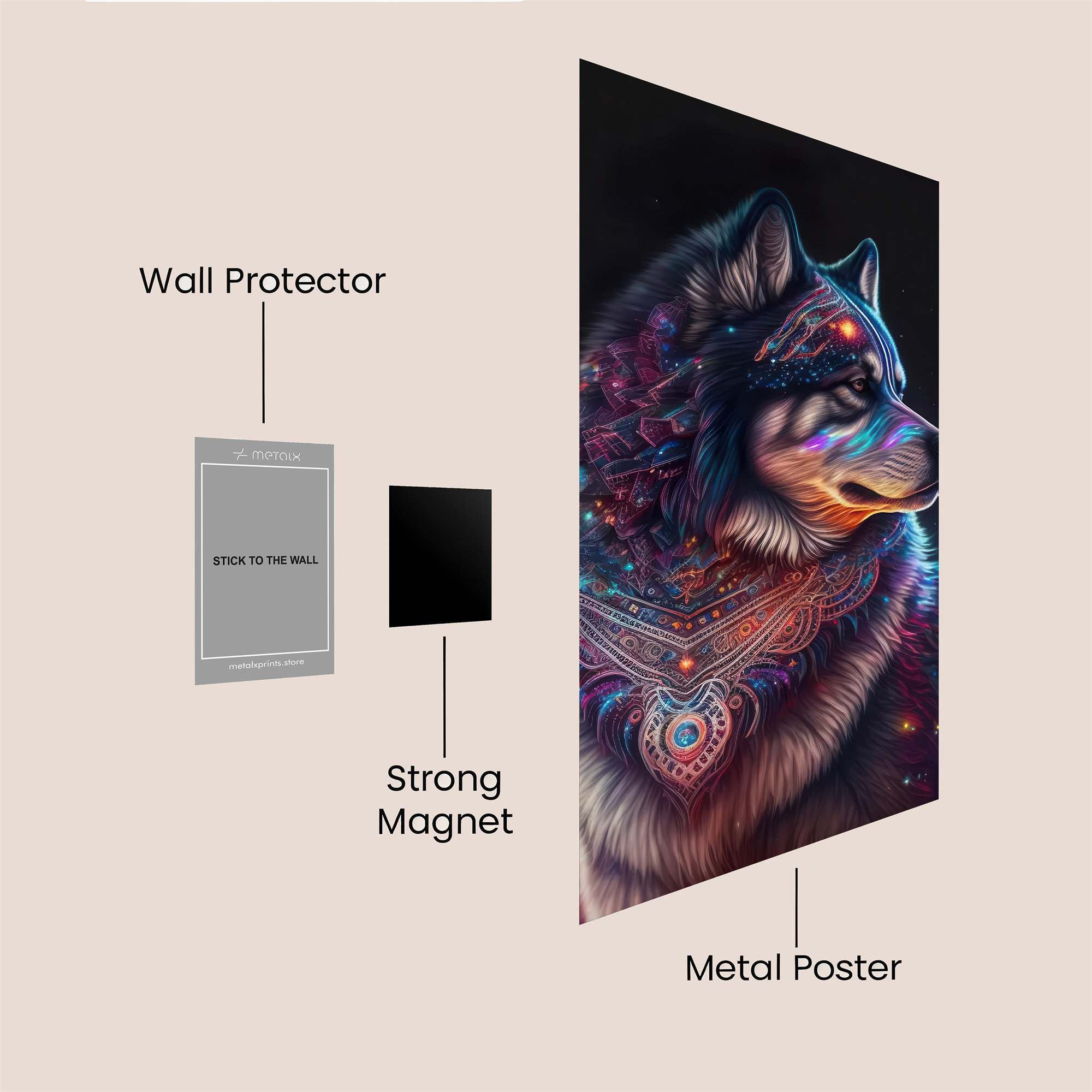 Cosmic Serenity Safe Wall Magnetic / M