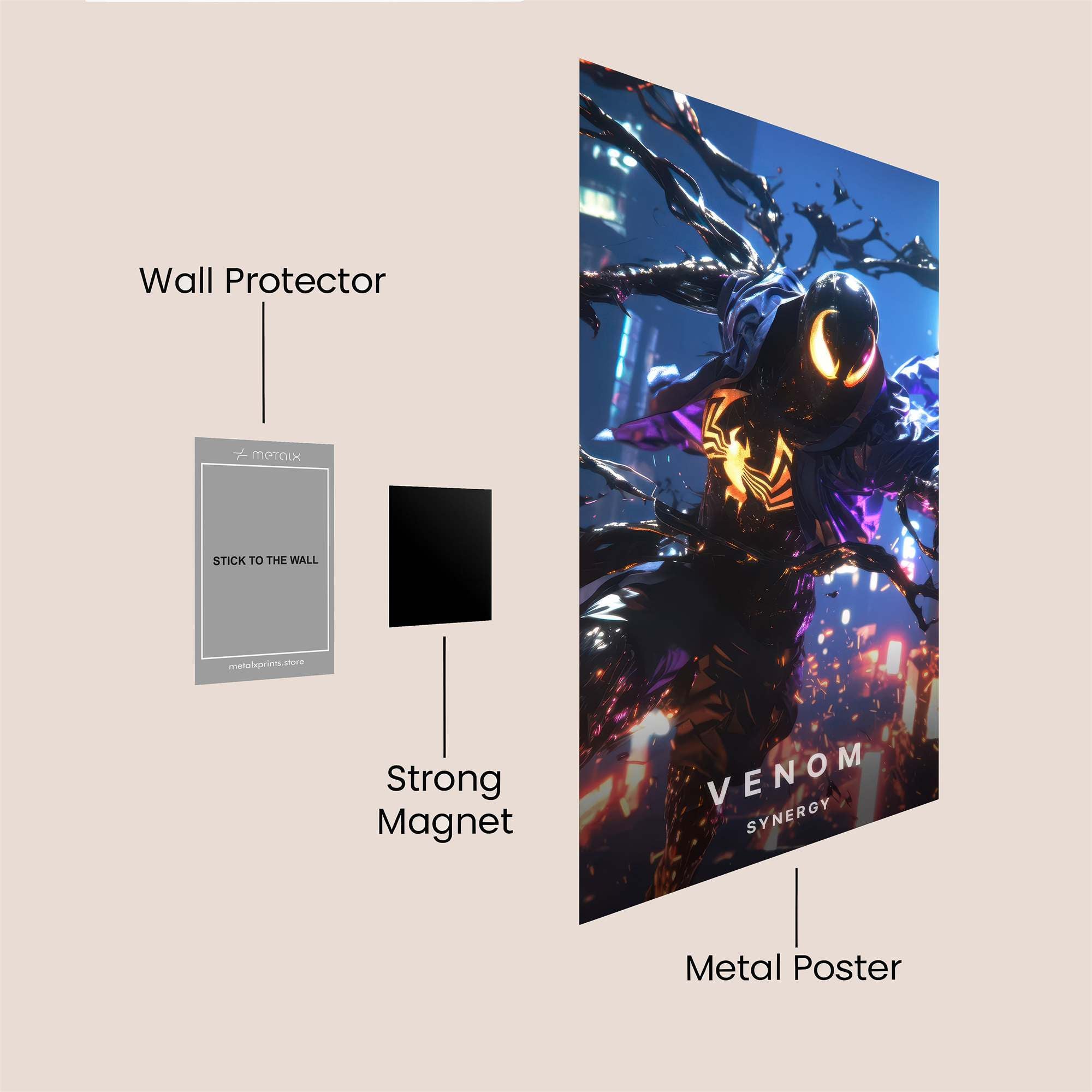 Tiger Blizzard Safe Wall Magnetic / M