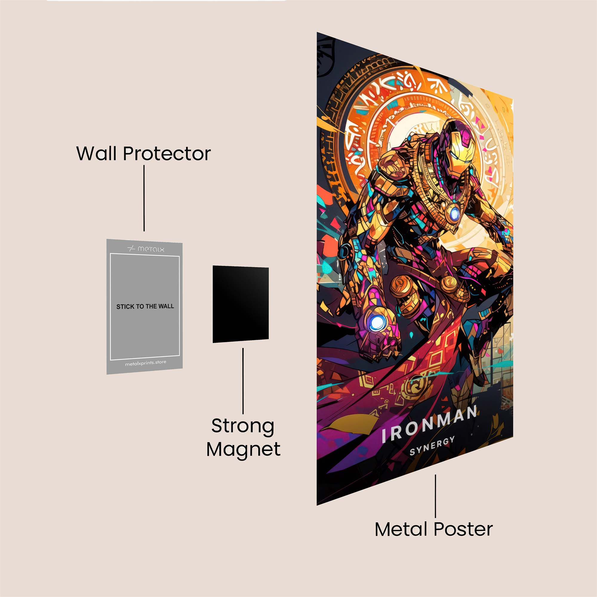 Wolves Duality Safe Wall Magnetic / M