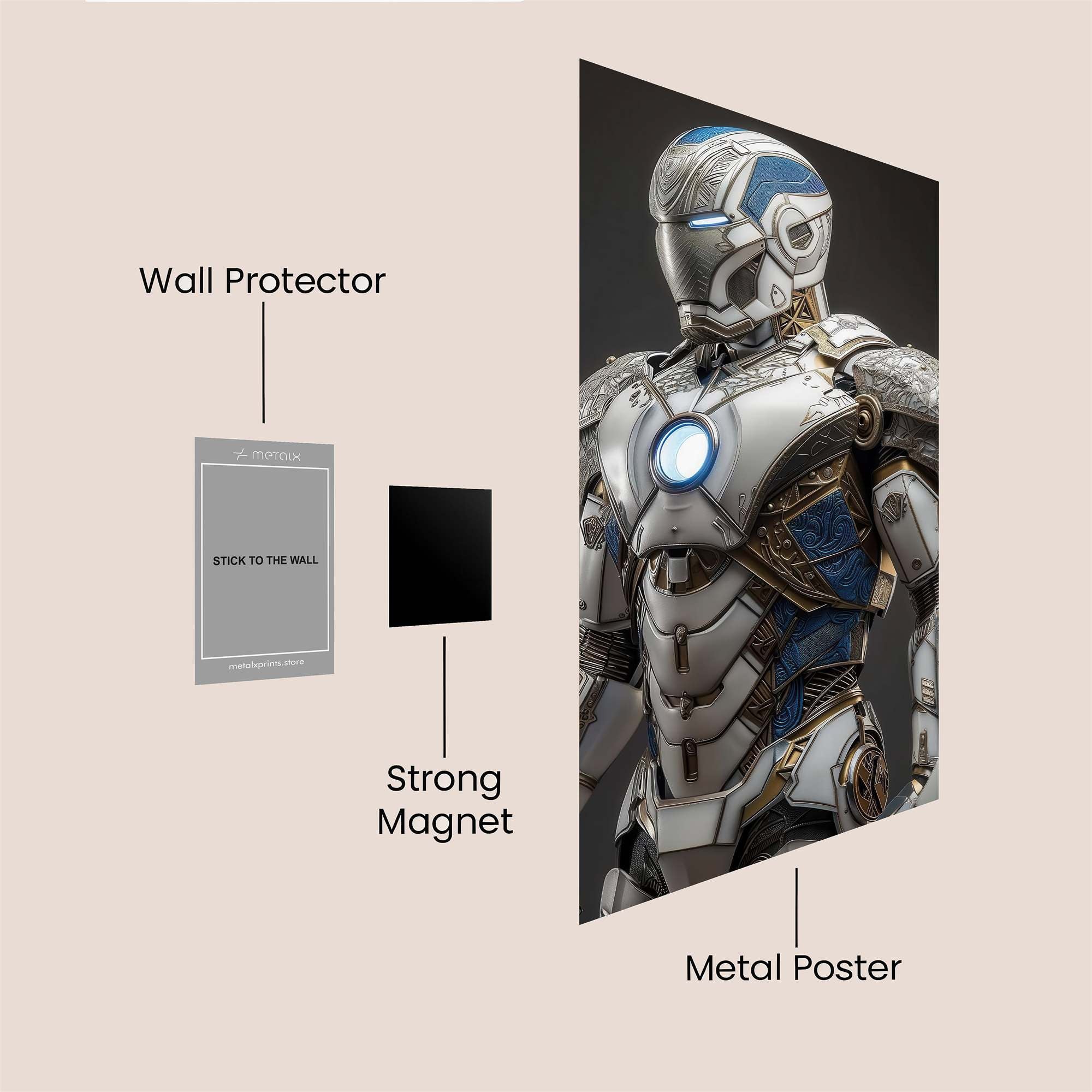 Iron Patriot Safe Wall Magnetic / M