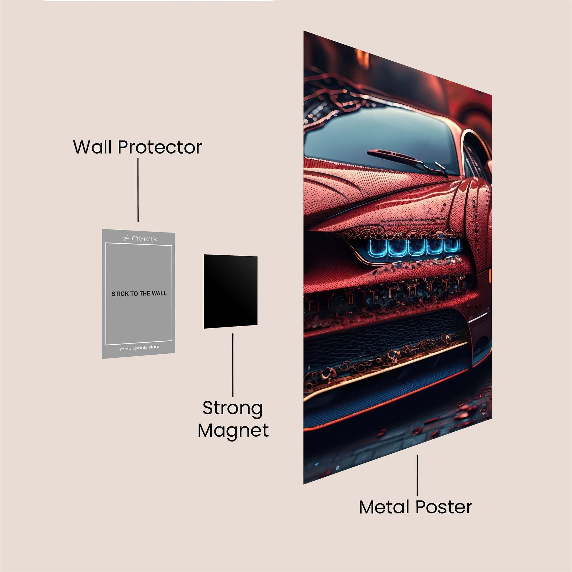 Bugatti Enigma Safe Wall Magnetic / M