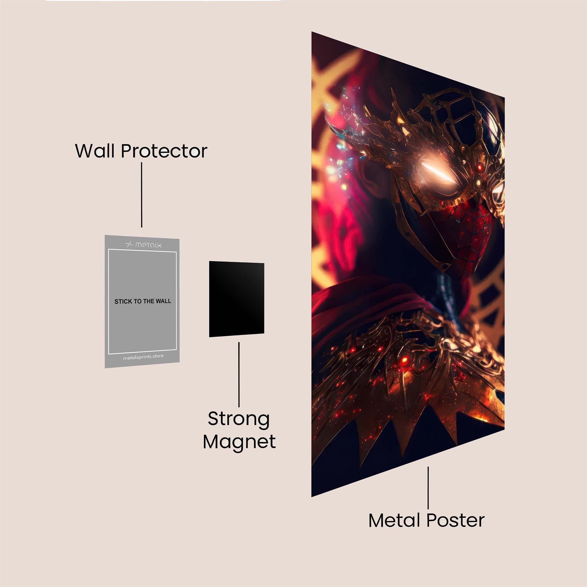 Spider Enigma Safe Wall Magnetic / M
