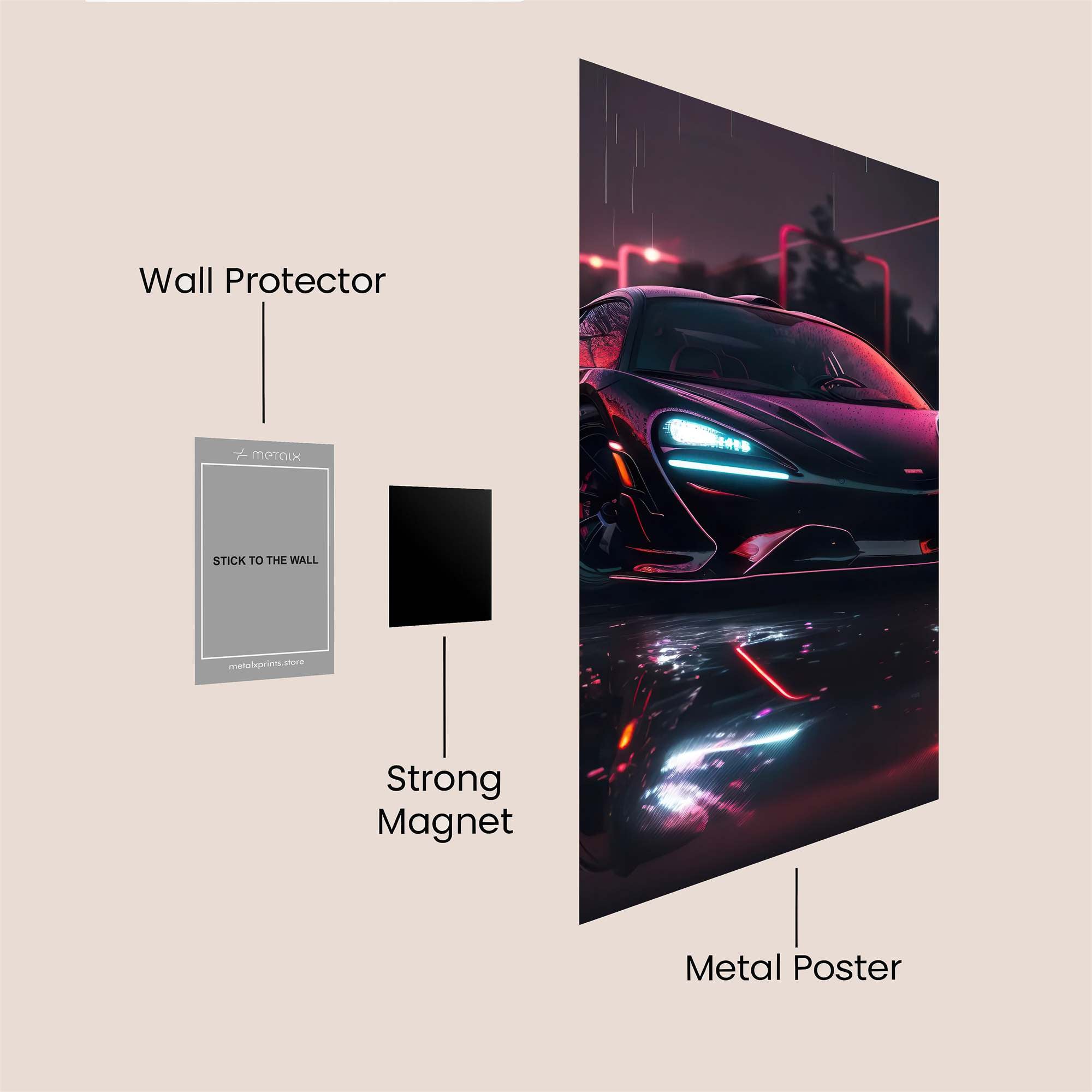 McLaren Noir Safe Wall Magnetic / M