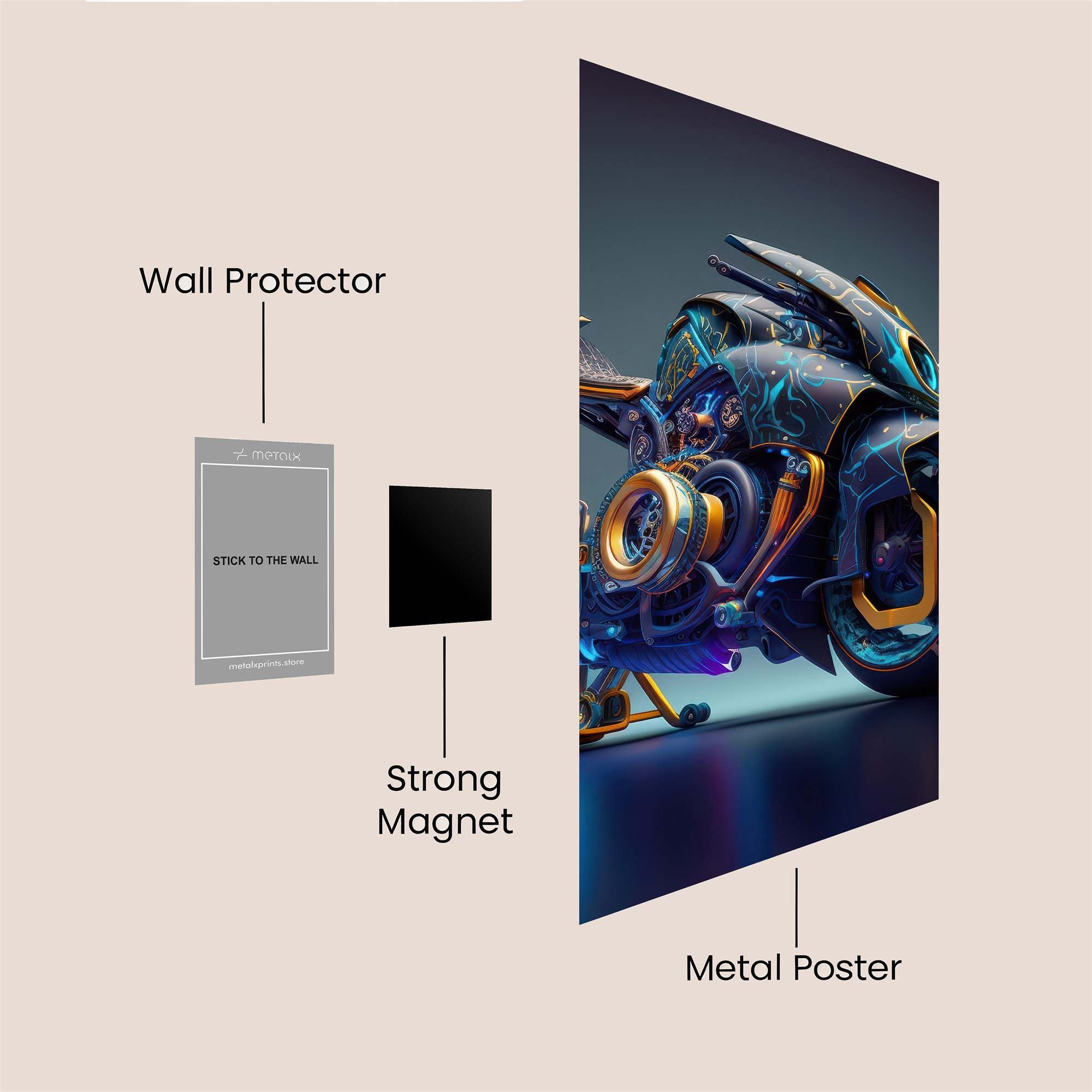 Cyber Pulse Safe Wall Magnetic / M