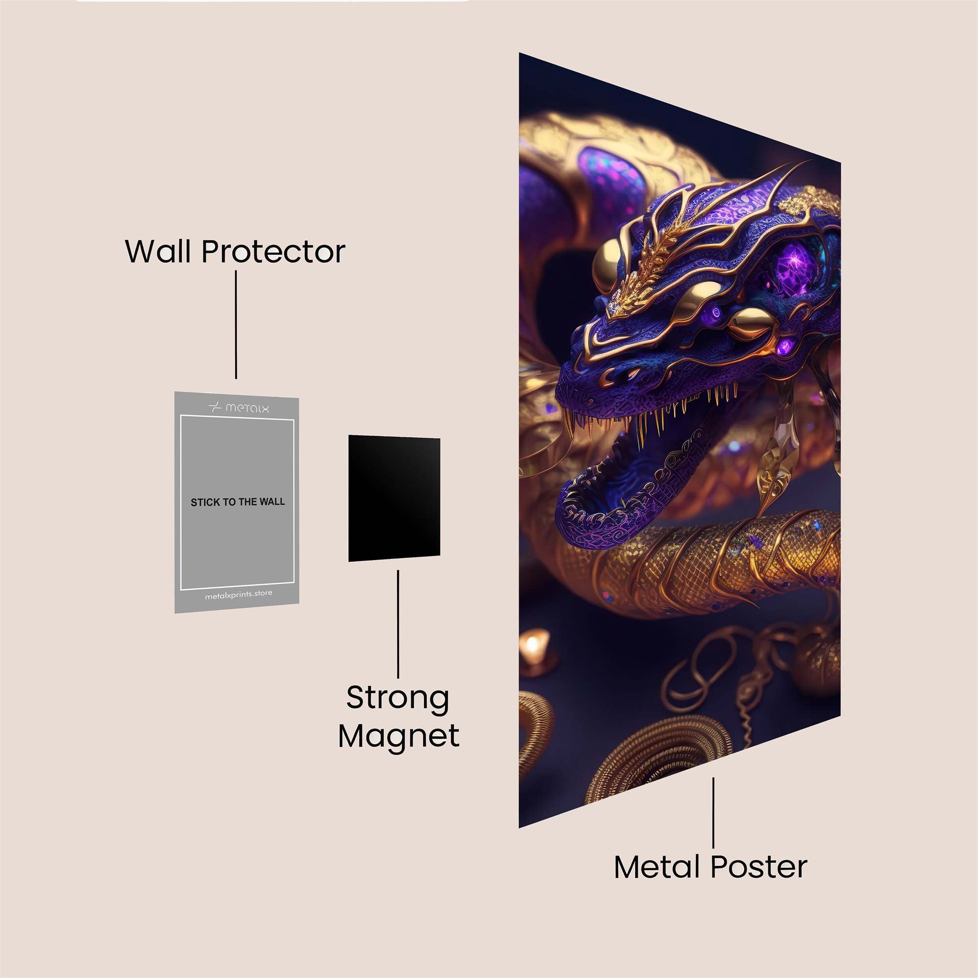 Galactic Serpent Safe Wall Magnetic / M