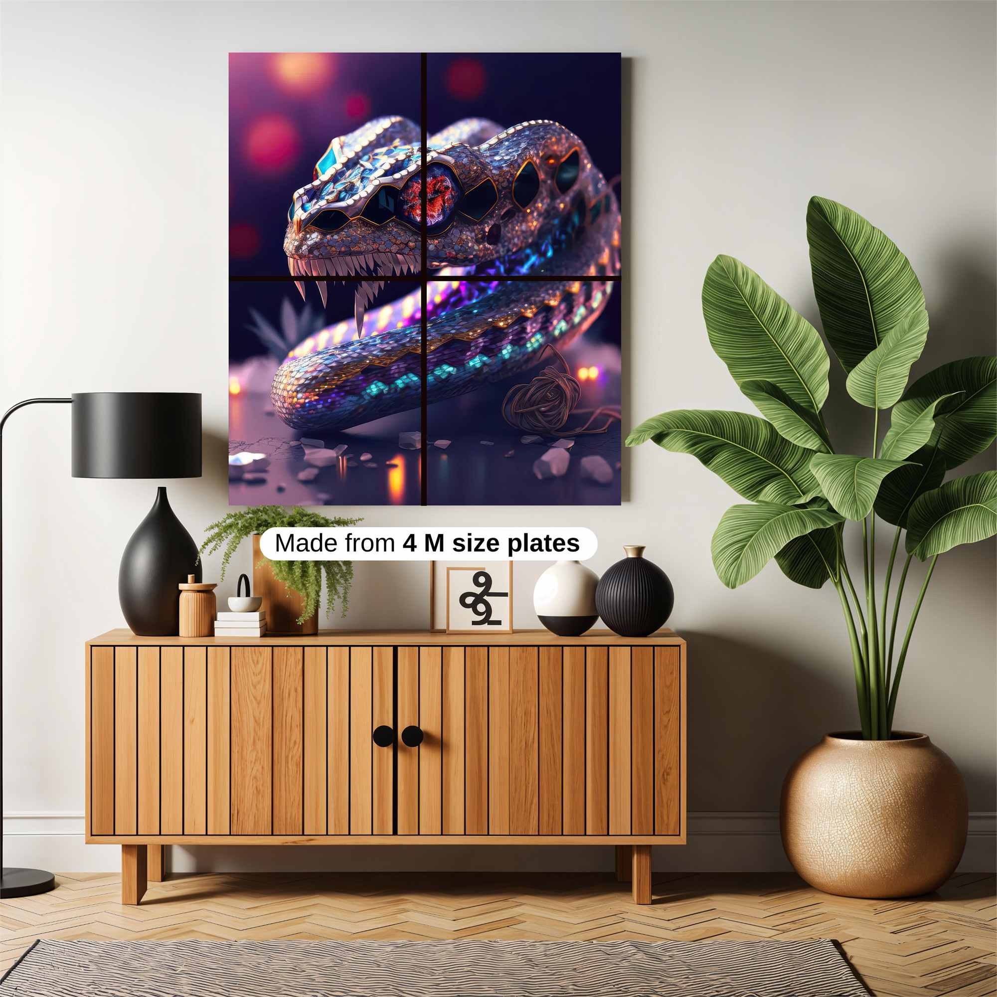 Jeweled Serpent Safe Wall Magnetic / M