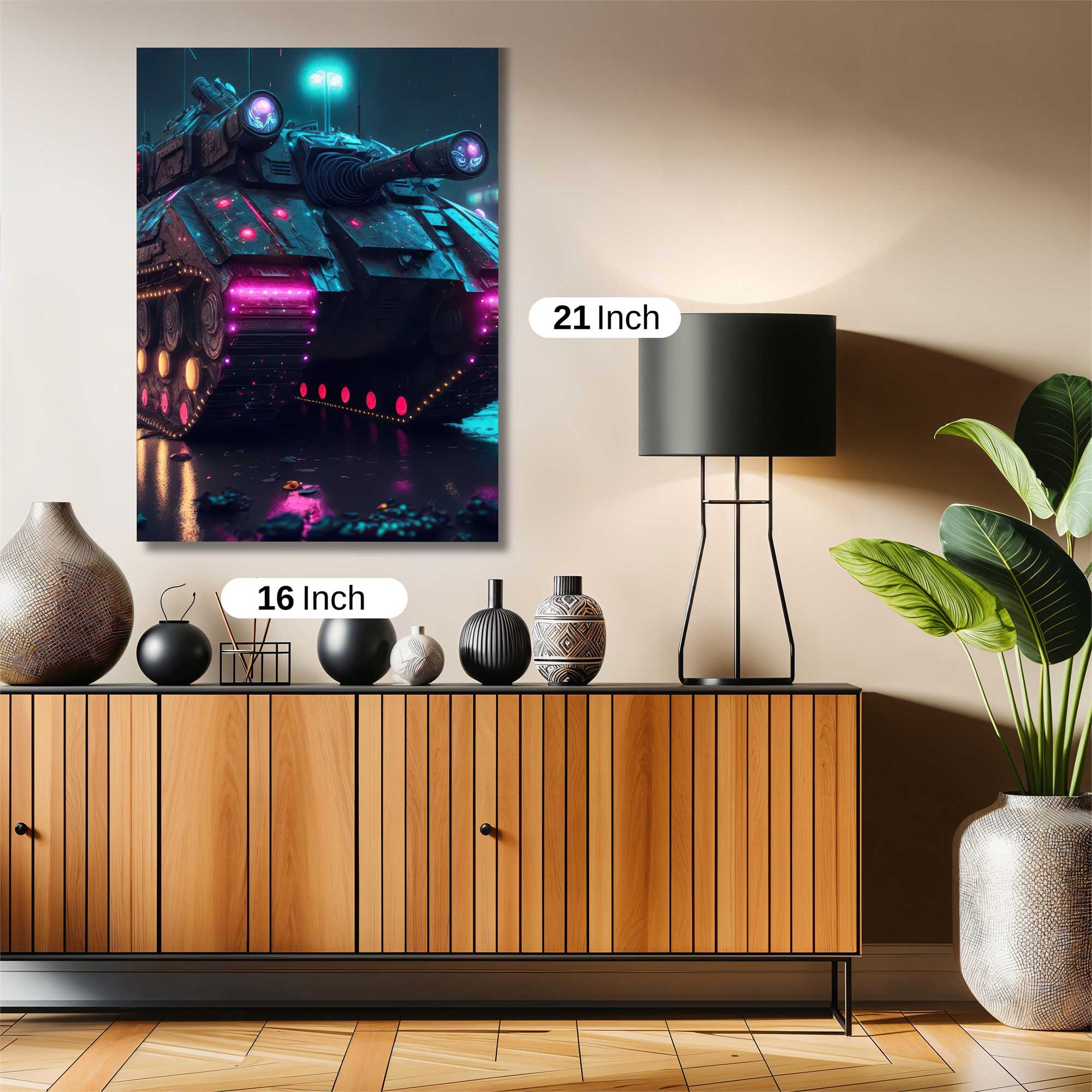 Neon Tank Safe Wall Magnetic / M