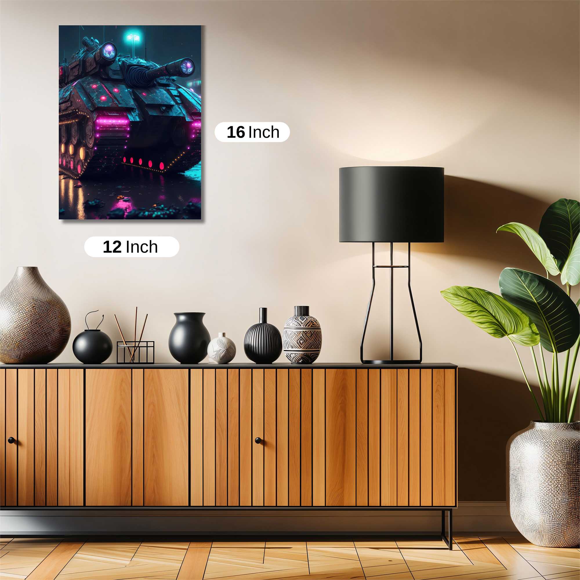 Neon Tank Safe Wall Magnetic / M