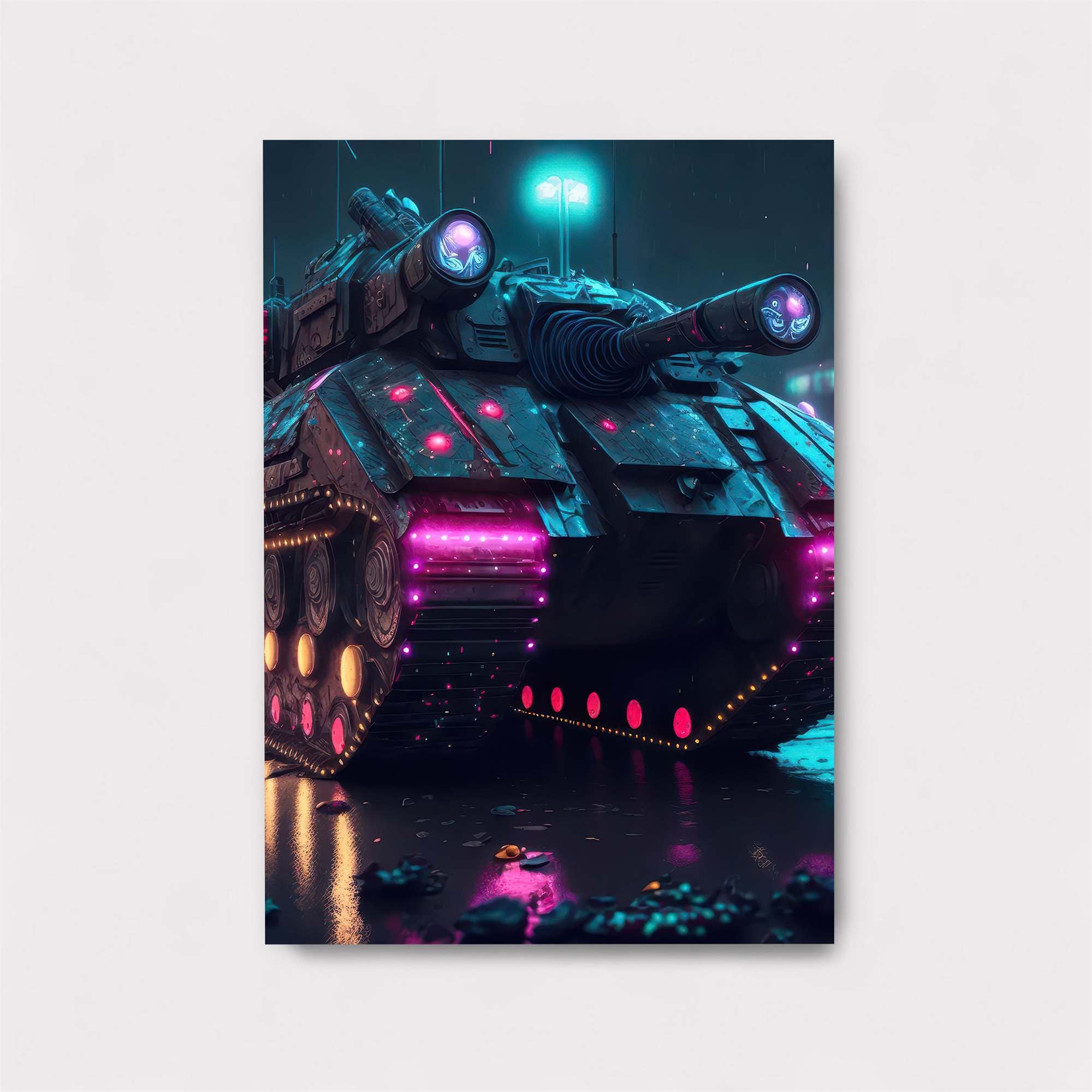 Neon Tank Safe Wall Magnetic / M