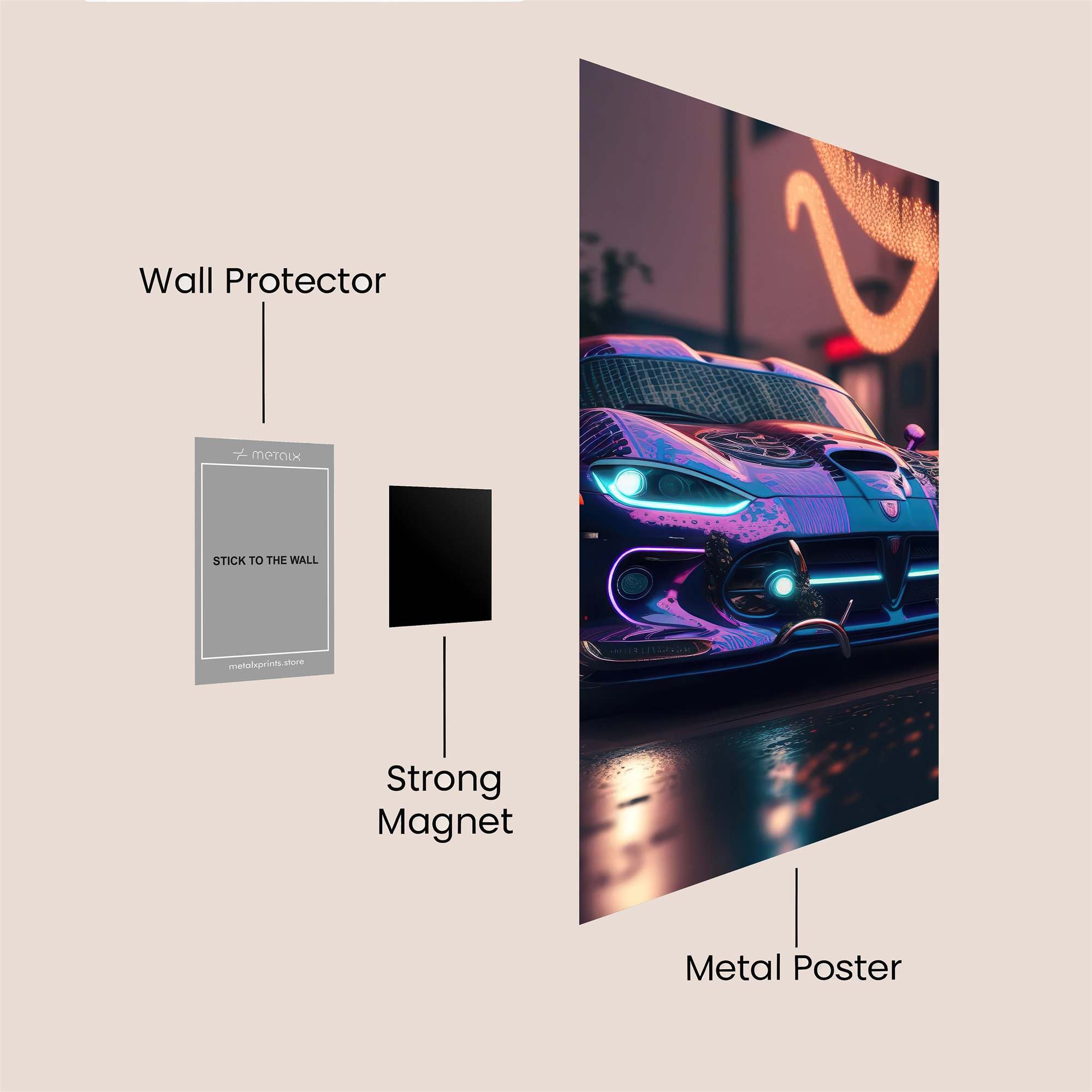 Dodge Neon Safe Wall Magnetic / M