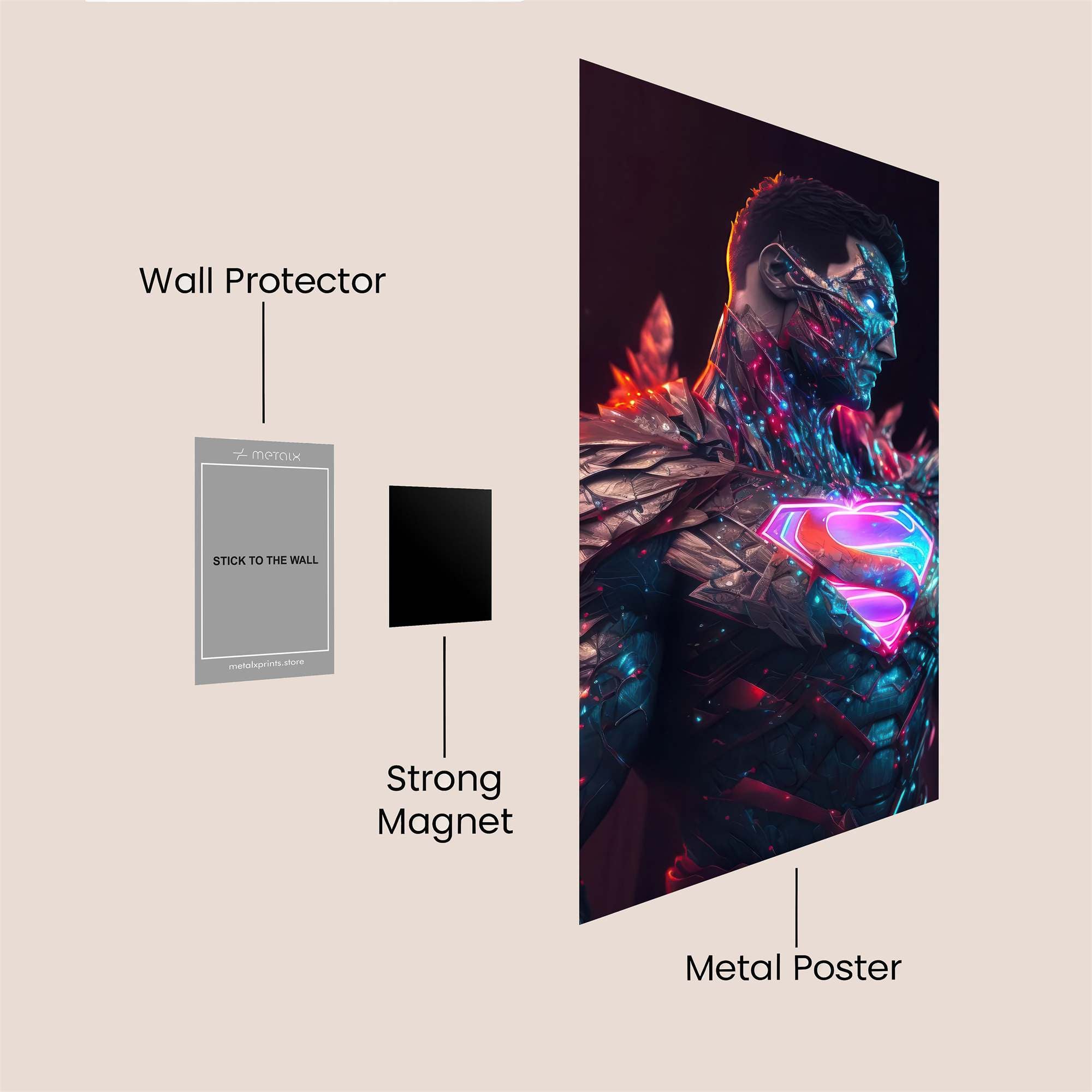 Superman Corrupted Safe Wall Magnetic / M