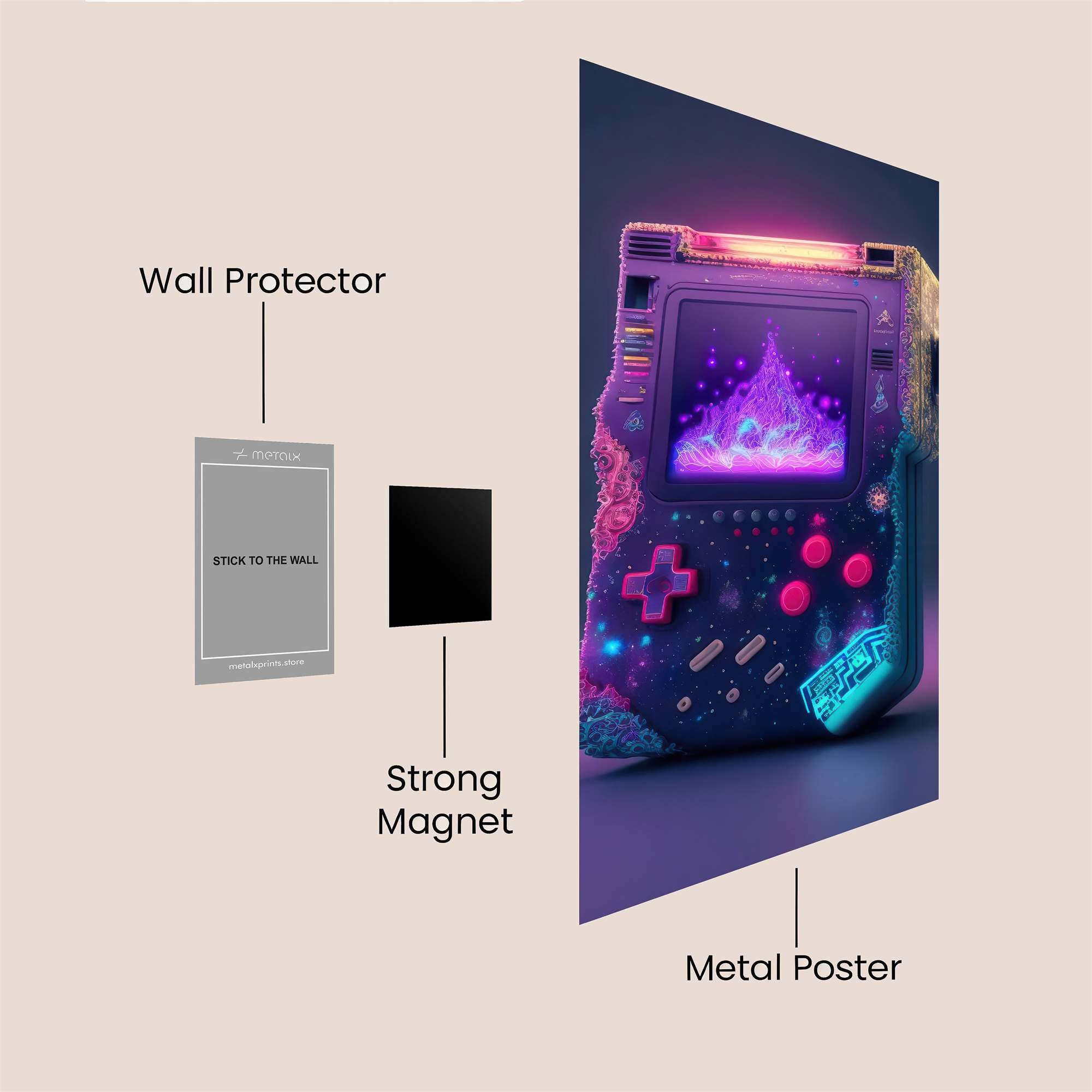 Gameboy Dreamscape Safe Wall Magnetic / M