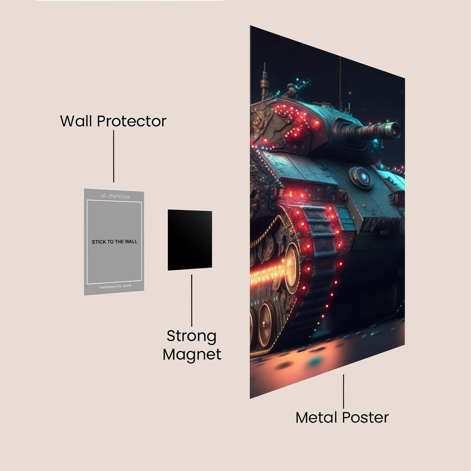 Tank Festive Safe Wall Magnetic / M