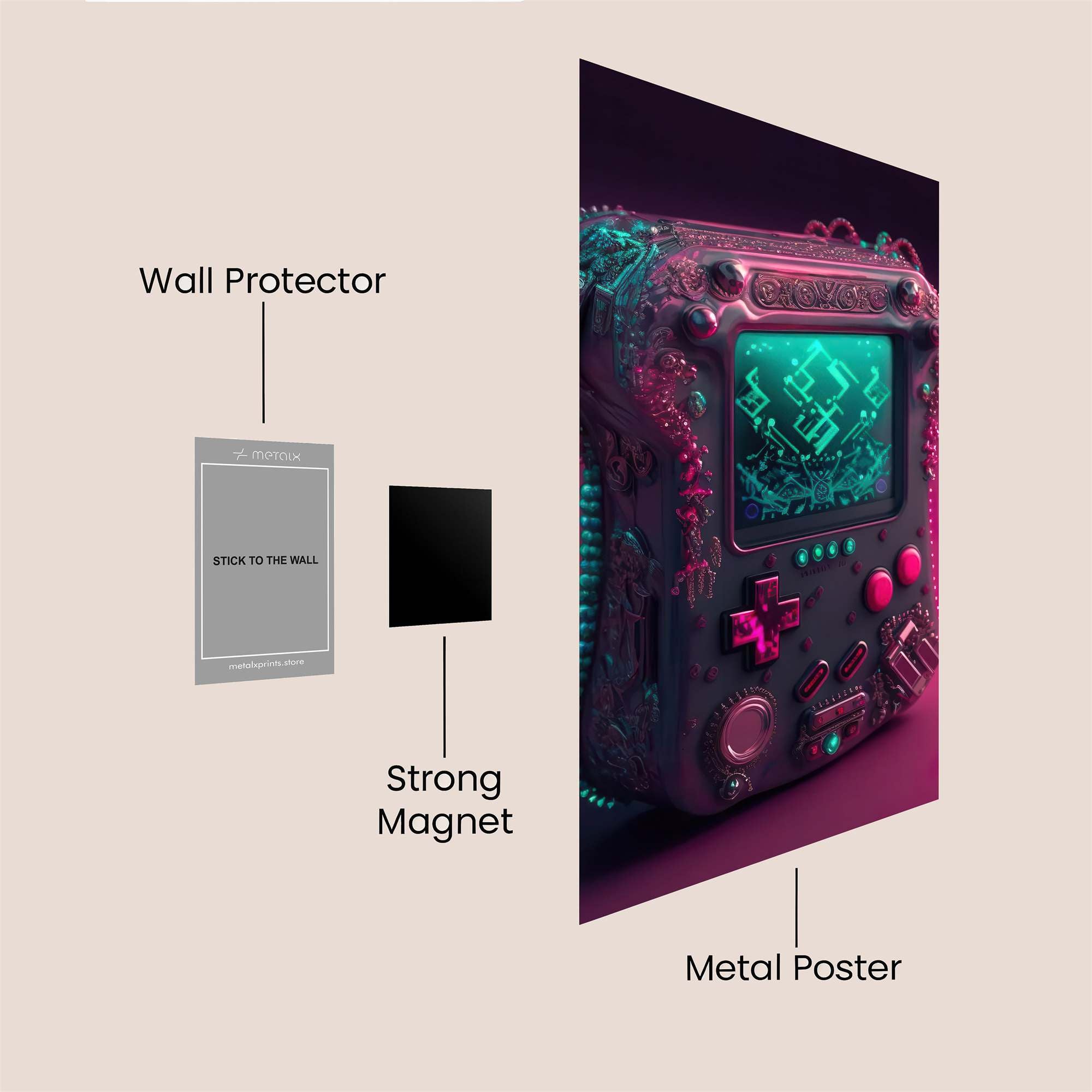 Neon Relic Safe Wall Magnetic / M