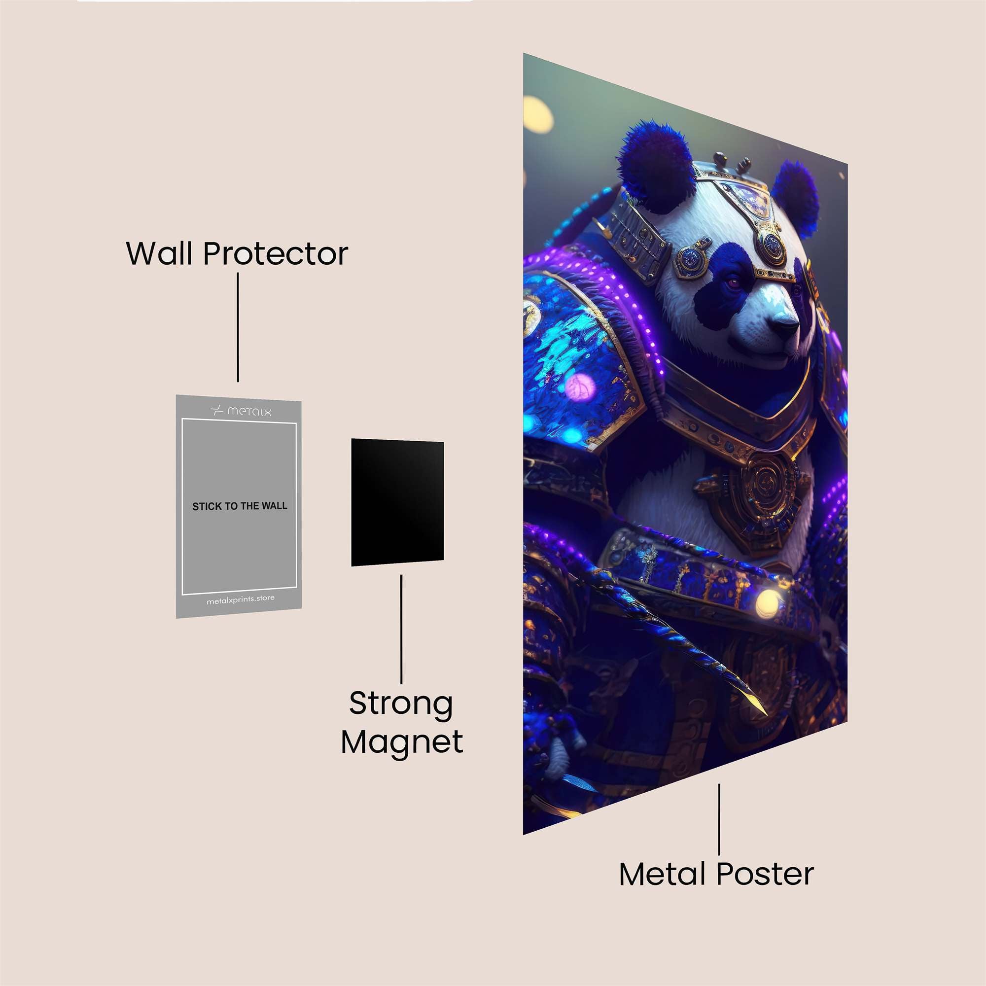 Panda Pharaoh Safe Wall Magnetic / M