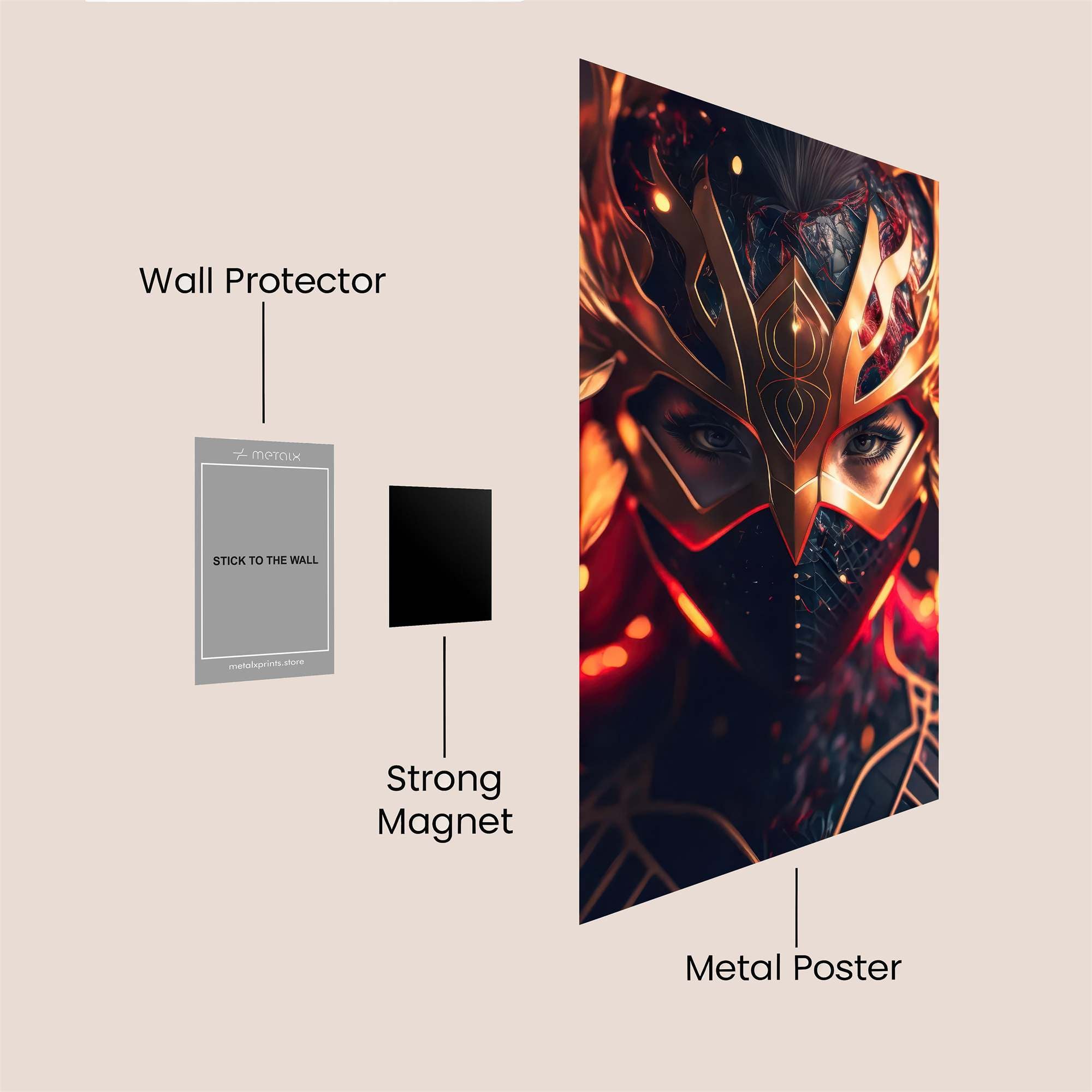 Phoenix Ascendant Safe Wall Magnetic / M