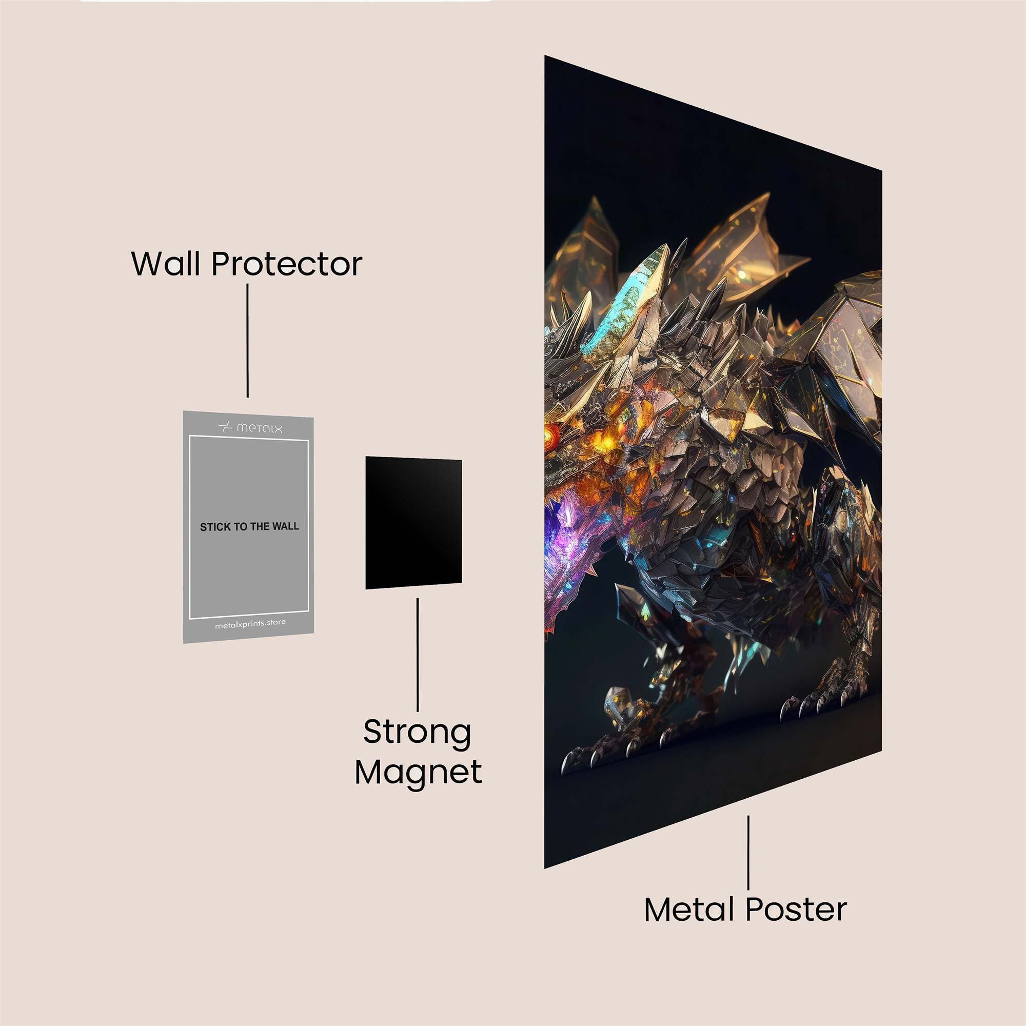 Crystal Fury Safe Wall Magnetic / M