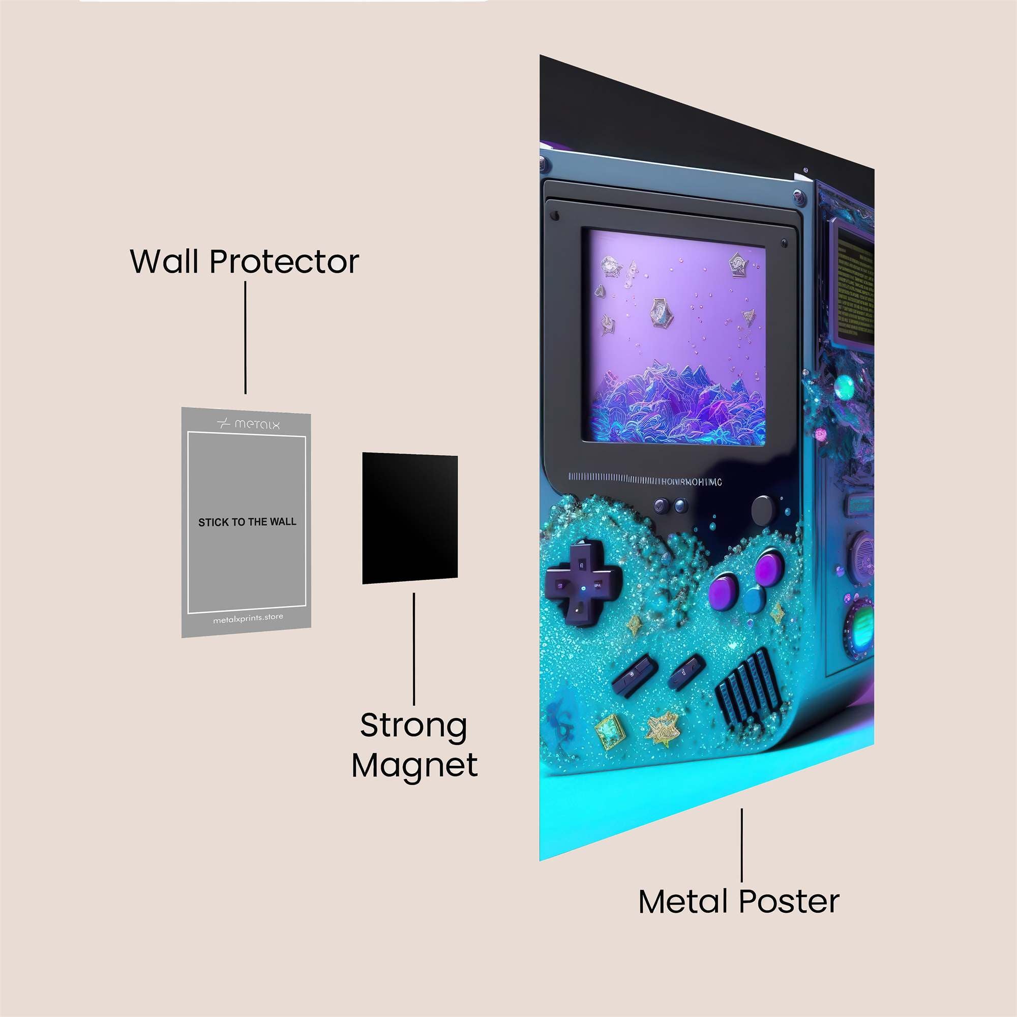 Gameboy Dreamscape Safe Wall Magnetic / M