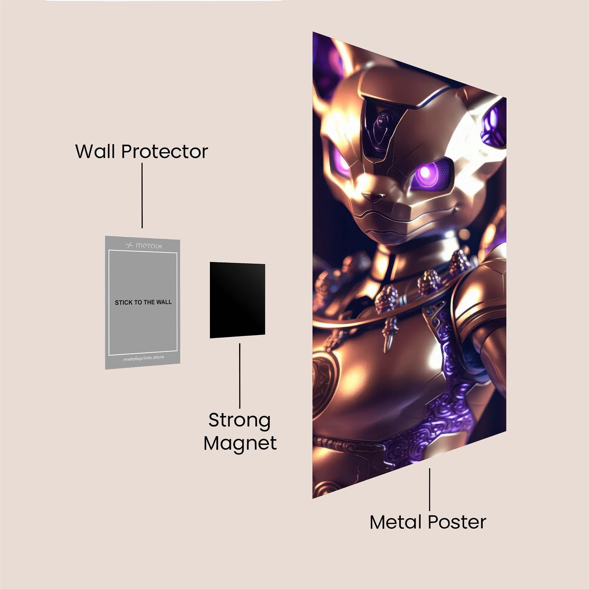 Bastet Enigmatic Safe Wall Magnetic / M