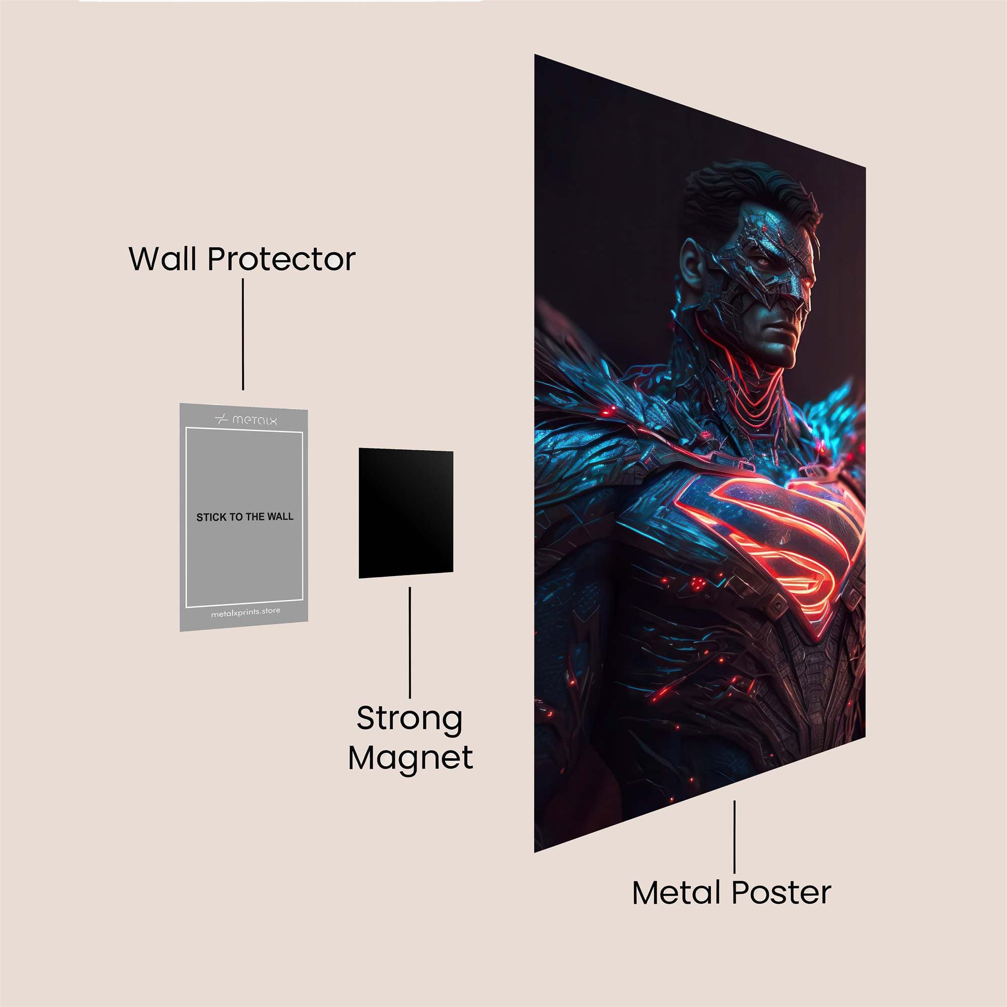 Superman Sinister Safe Wall Magnetic / M