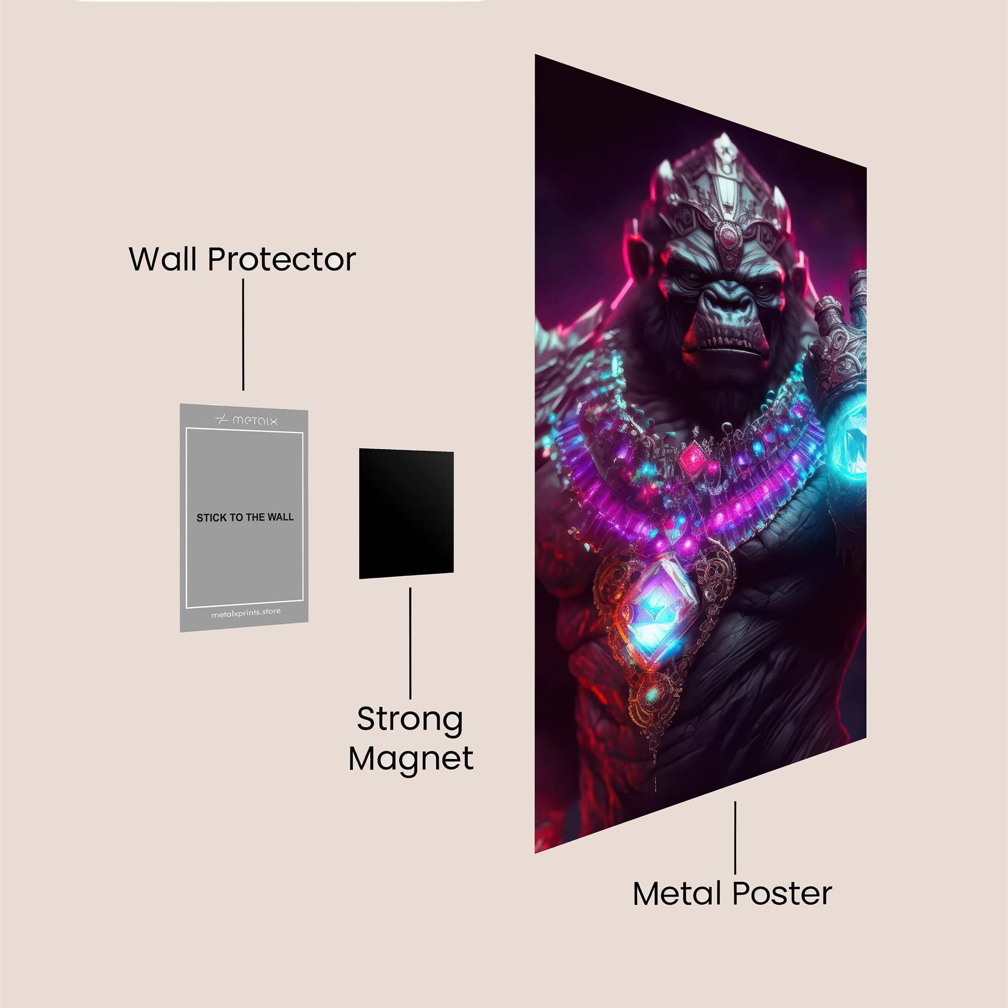 Gorilla Mystic Safe Wall Magnetic / M