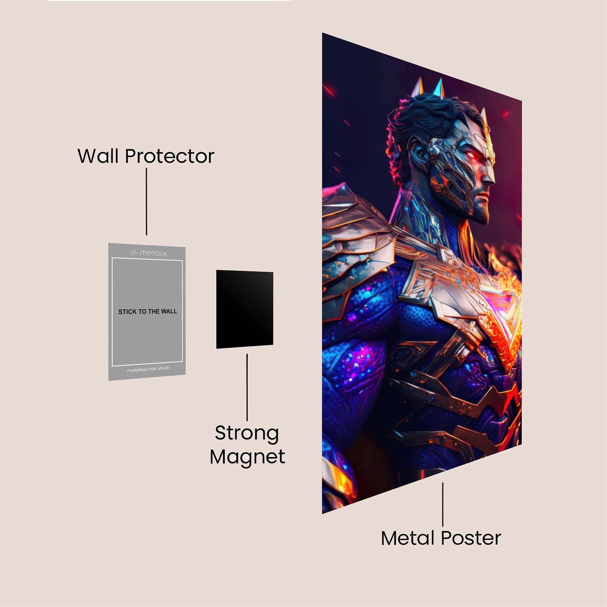 Superman Regal Safe Wall Magnetic / M