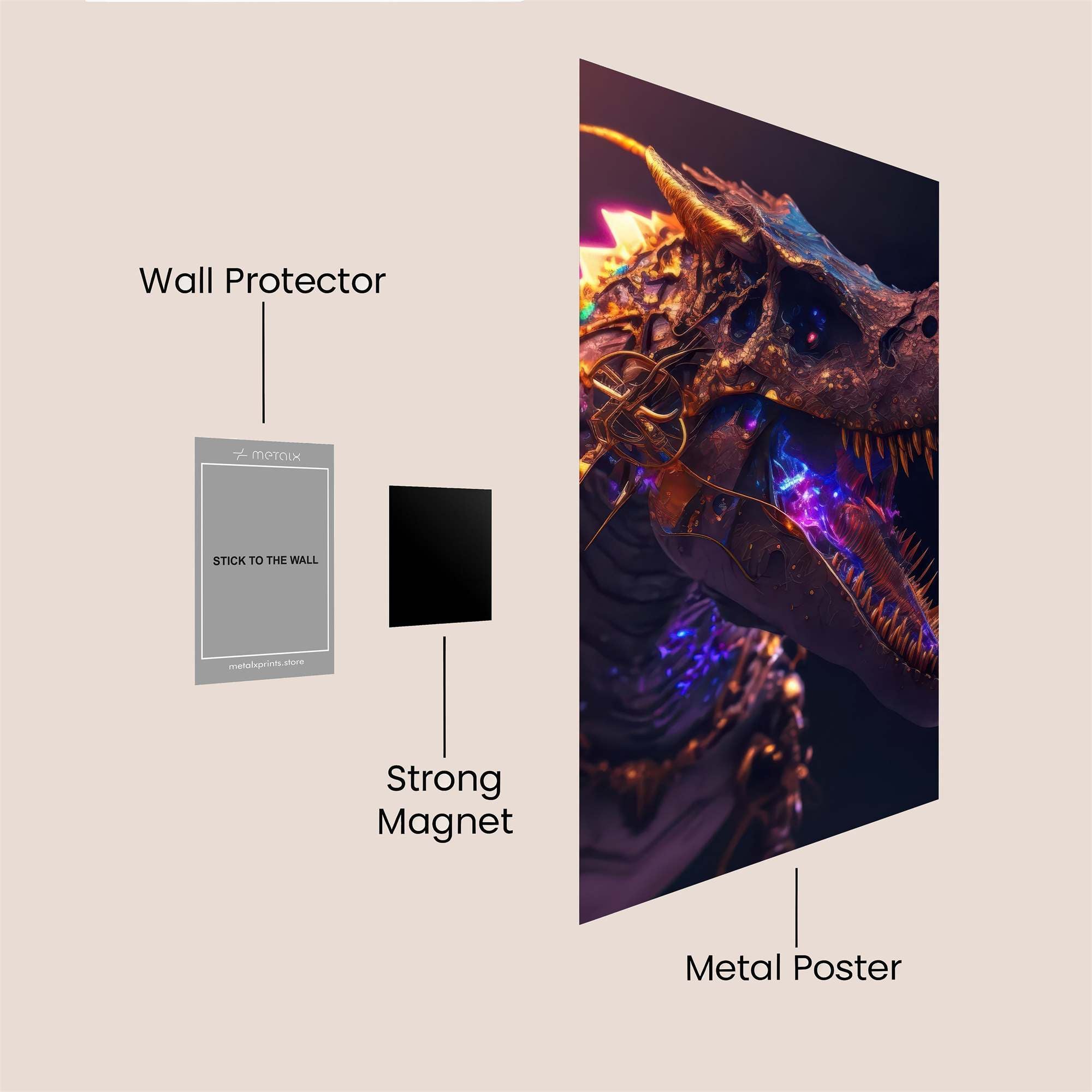 Tyrant Glow Safe Wall Magnetic / M