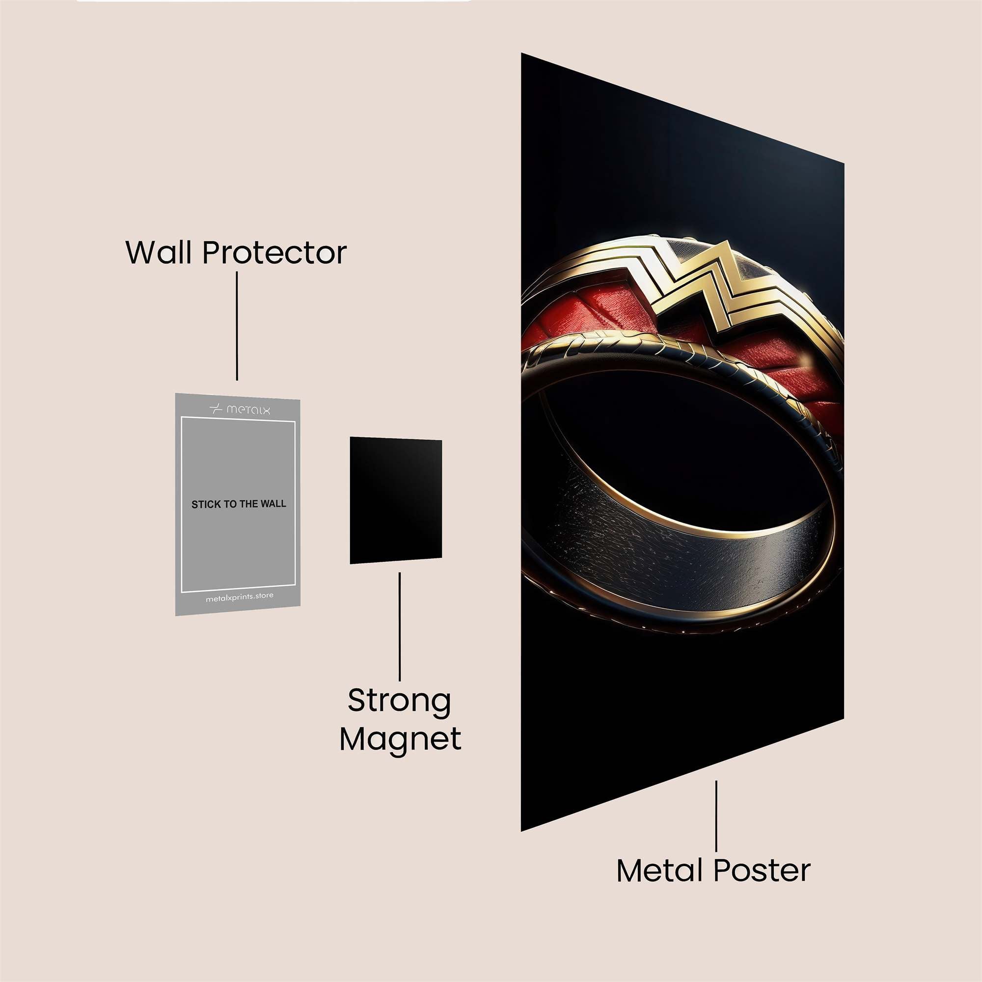 Wonder Regal Safe Wall Magnetic / M