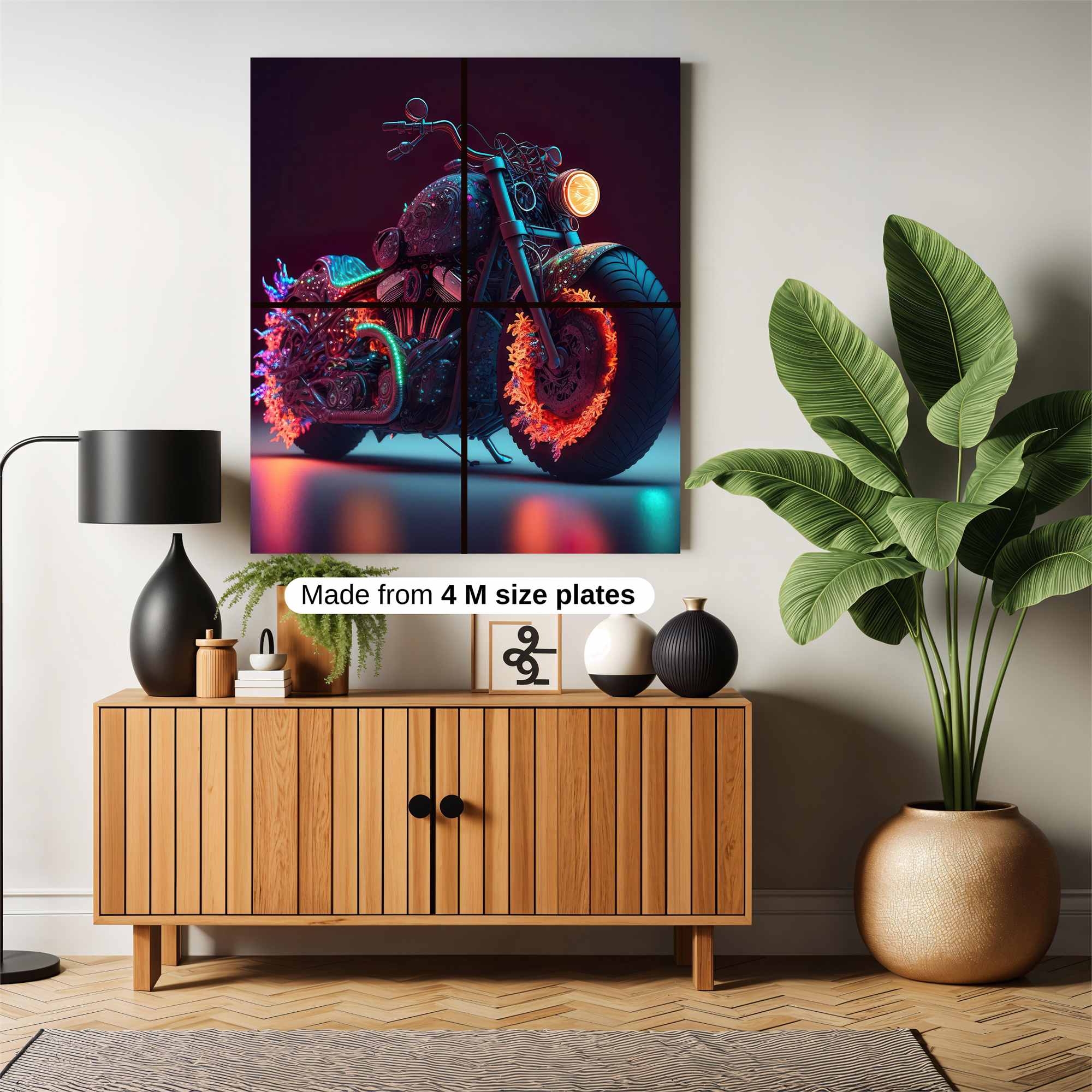 Neon Blaze Safe Wall Magnetic / M