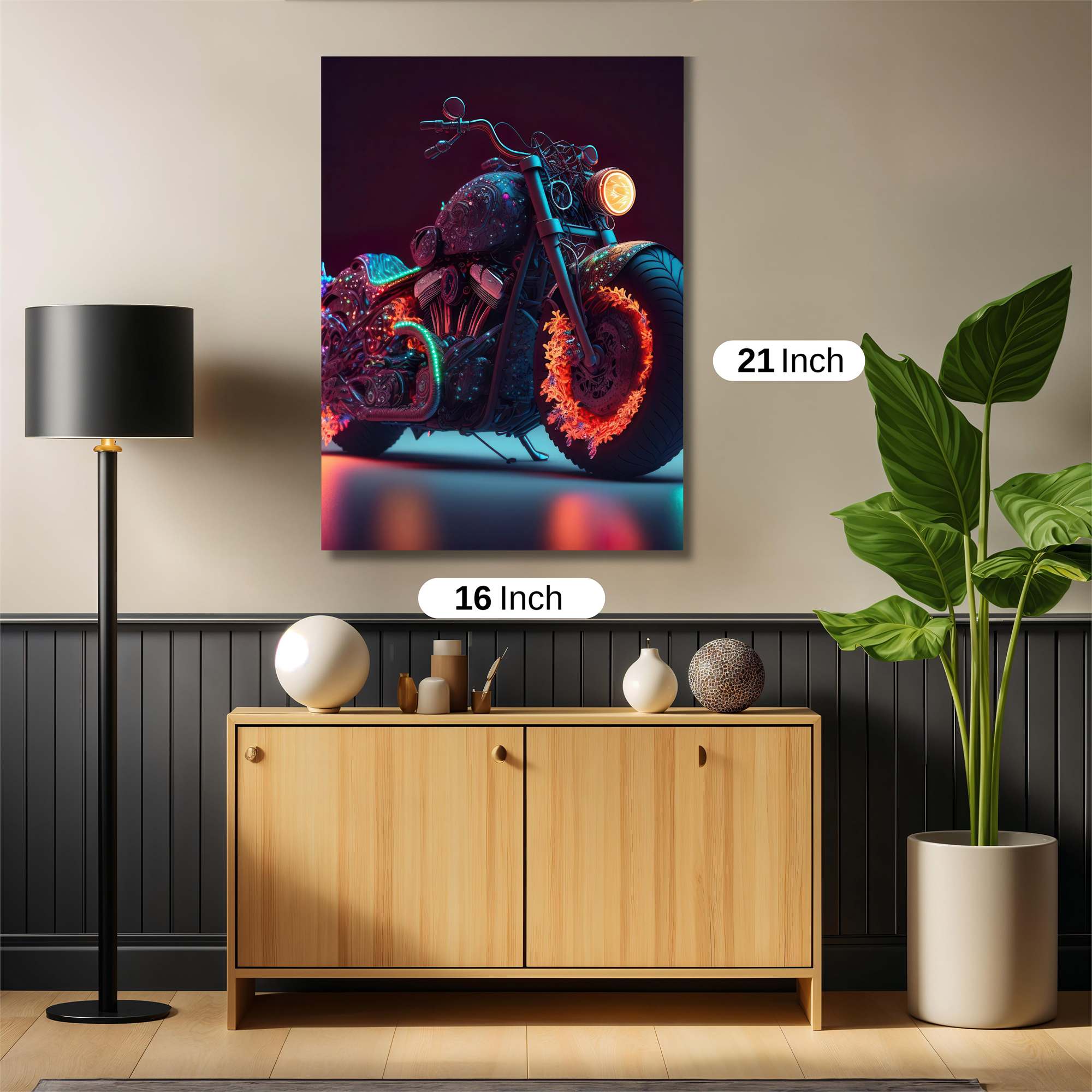 Neon Blaze Safe Wall Magnetic / M